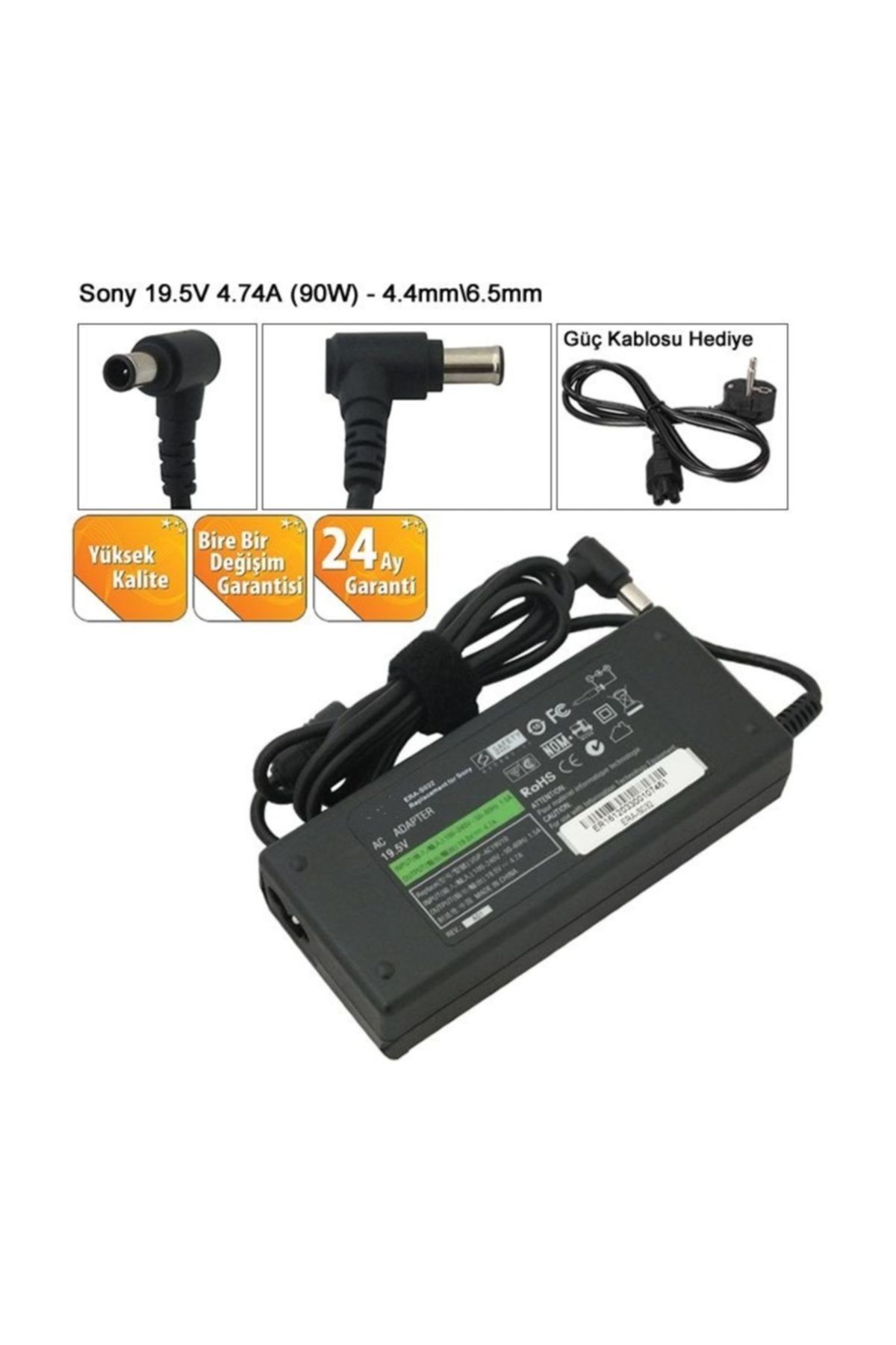 Sony Vaio Vpcsb1s1e/s, Vpcsb1v9e Notebook Adaptörü (90W)