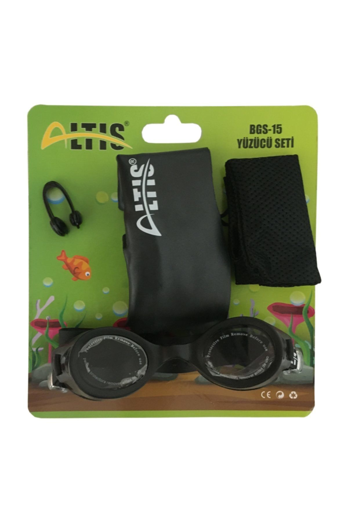 ALTIS Altis Çocuk Bgs-15 Yüzücü Seti-yüzme Gözlüğü-burun Tıkacı-bone Set