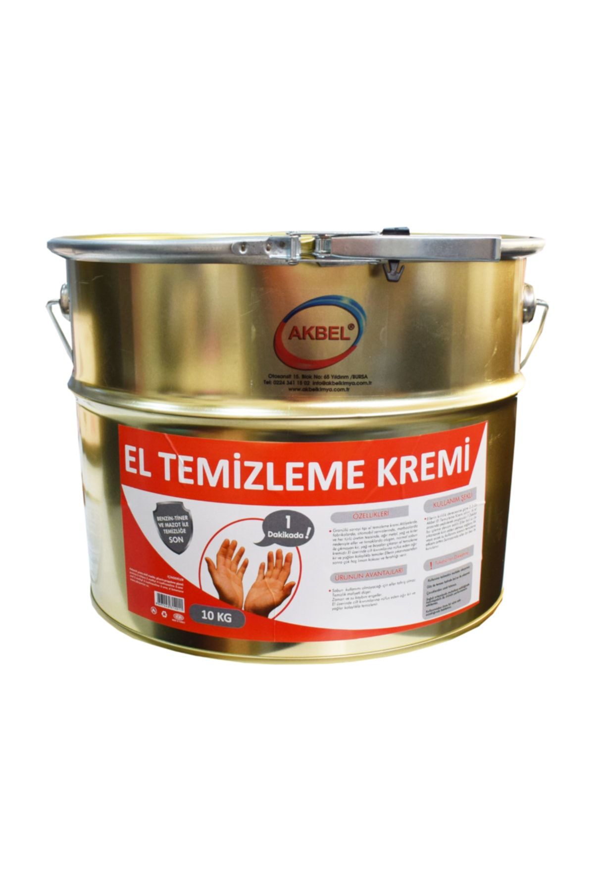 akbel El Temizleme Kremi 10 kg (metal Kutusunda)