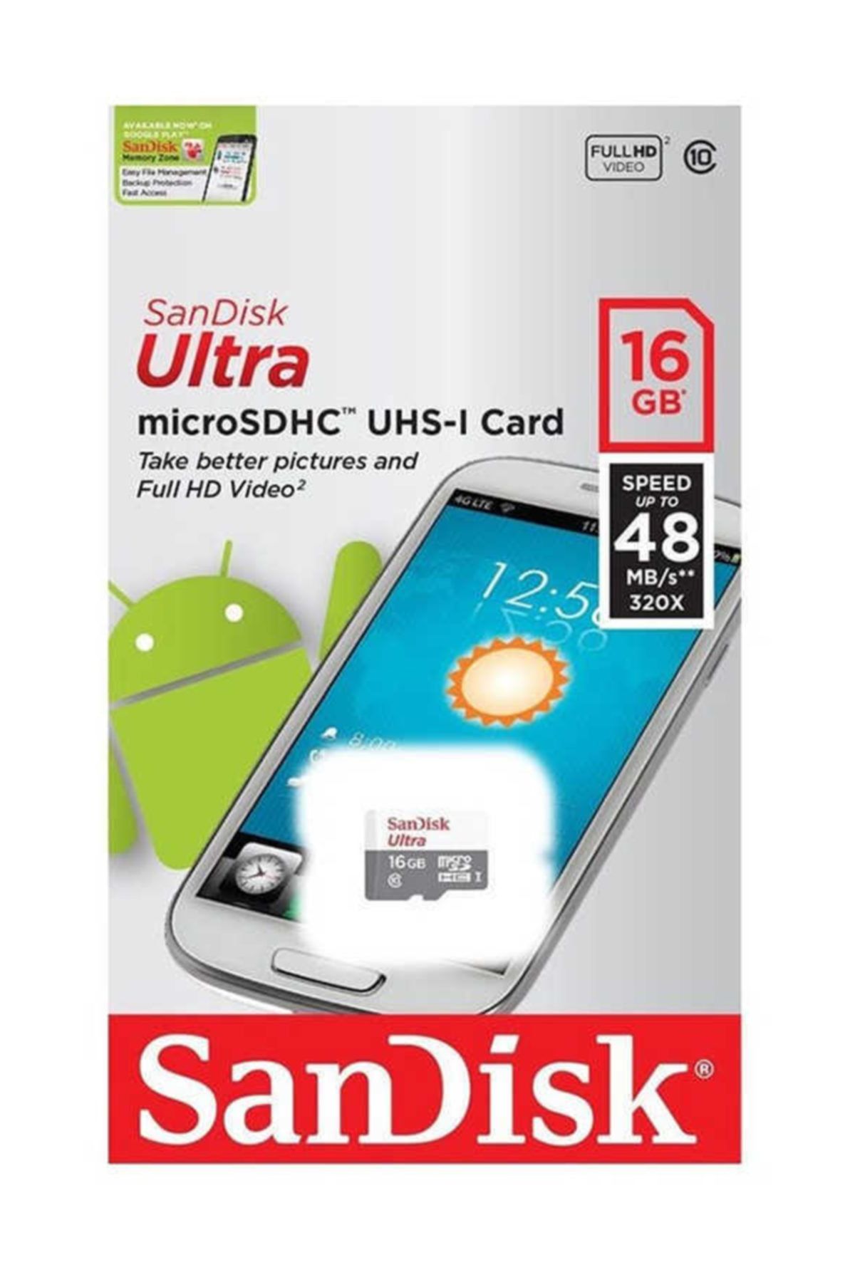 Dijimedia Sandisk Ultra 16 Gb Micro Sd Hafıza Kartı