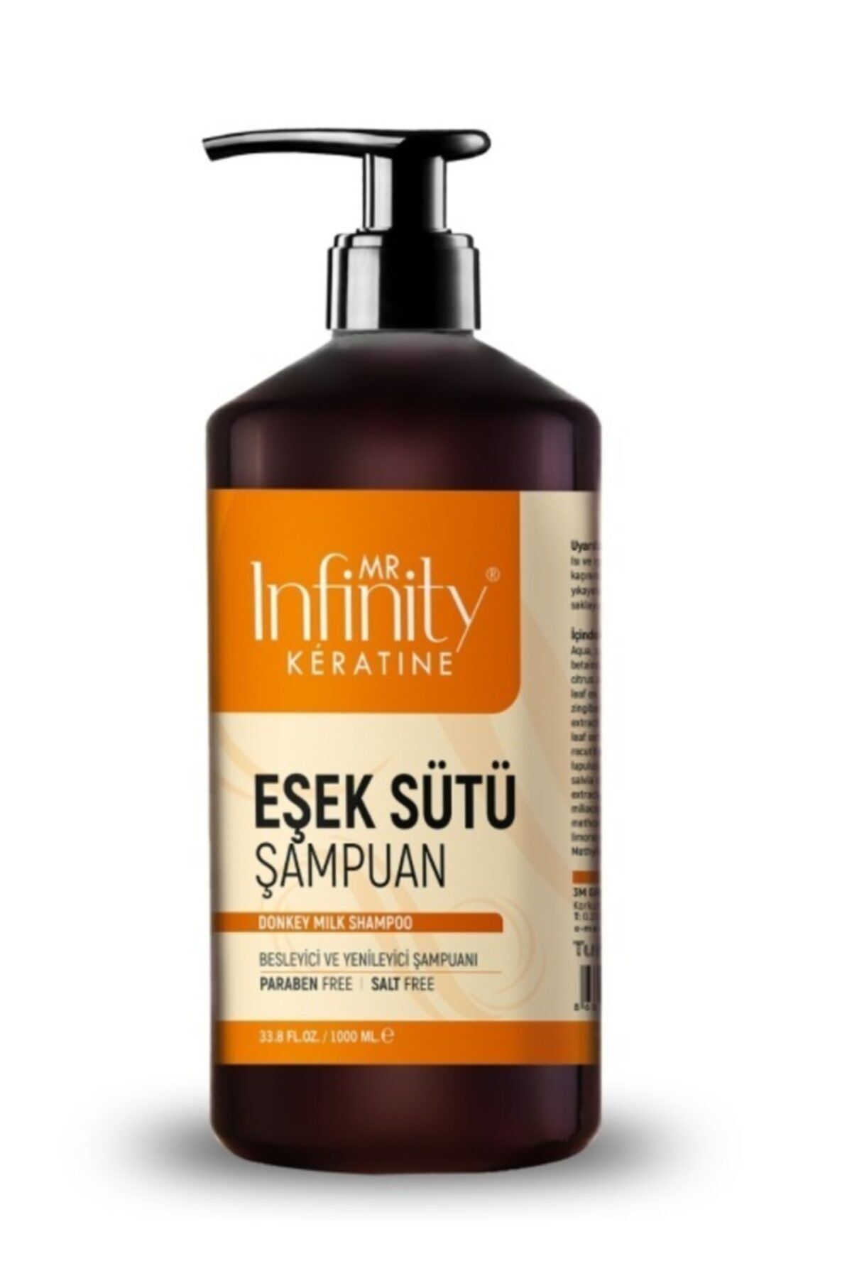 mr infinity Eşek Sütü Şampuan 1000ml Infinity Expert Eşek Sütü Şampuan 1000ml Saç Dökülme Karşıtı