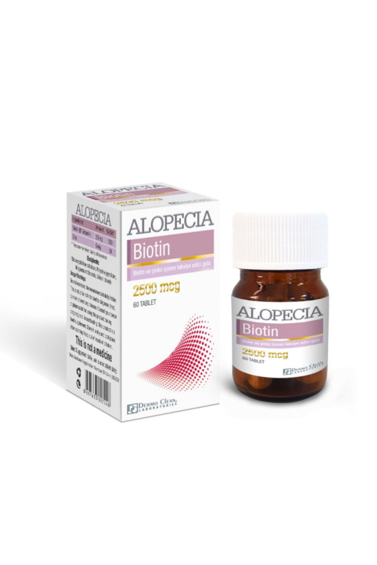 Dermo Clean Alopecia Biotin 2500 Mcg 60 Tablet
