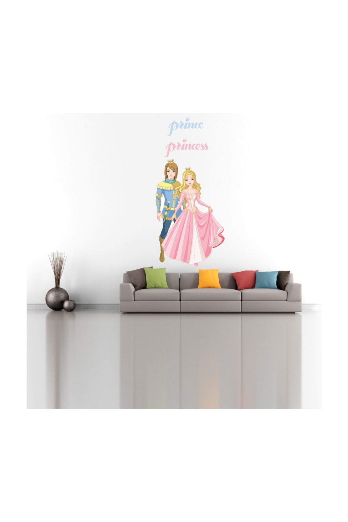 KT Decor Prens Ve Prenses Çocuk Odası Duvar Sticker