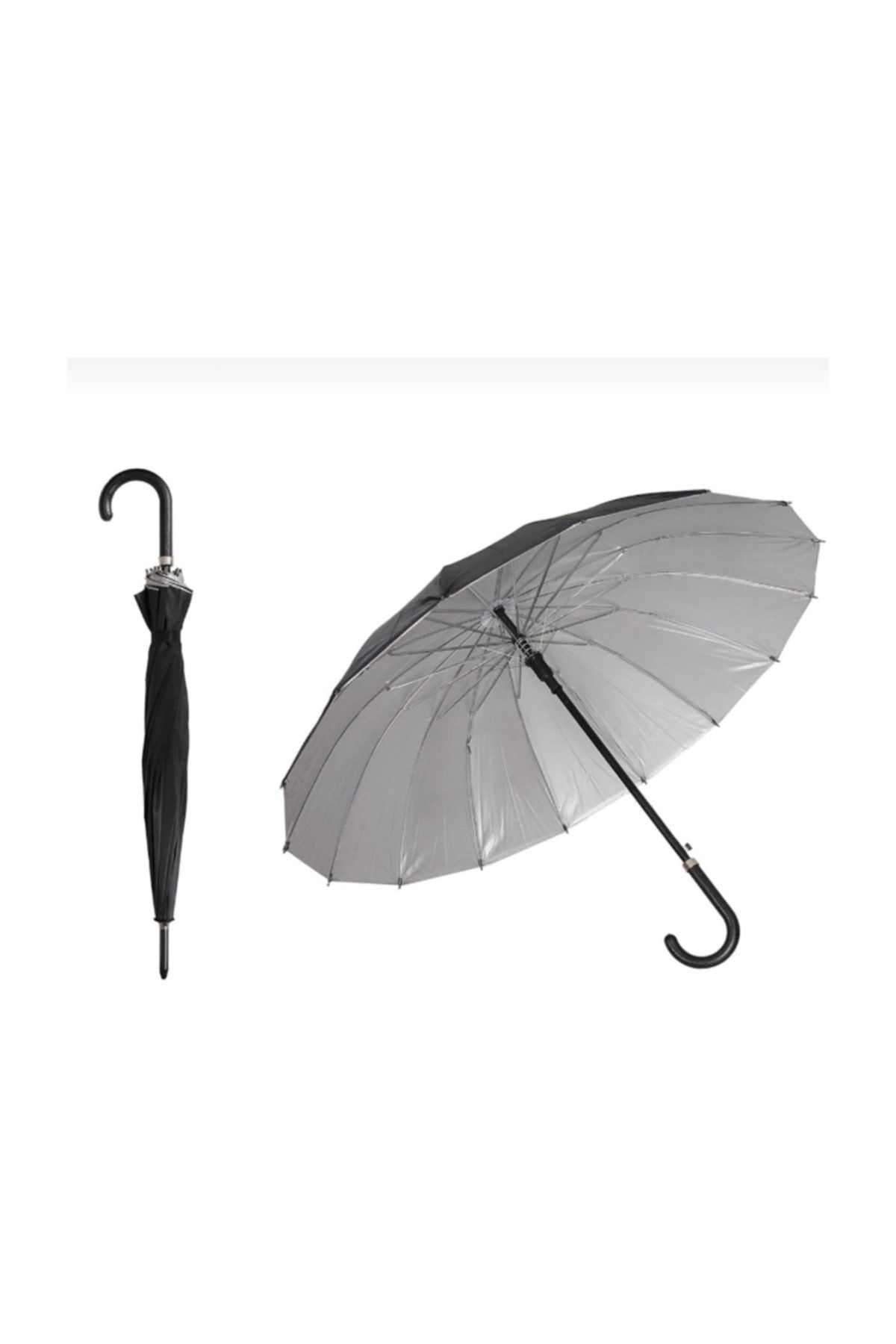 moda aksesuar Siyah Baston Şemsiye