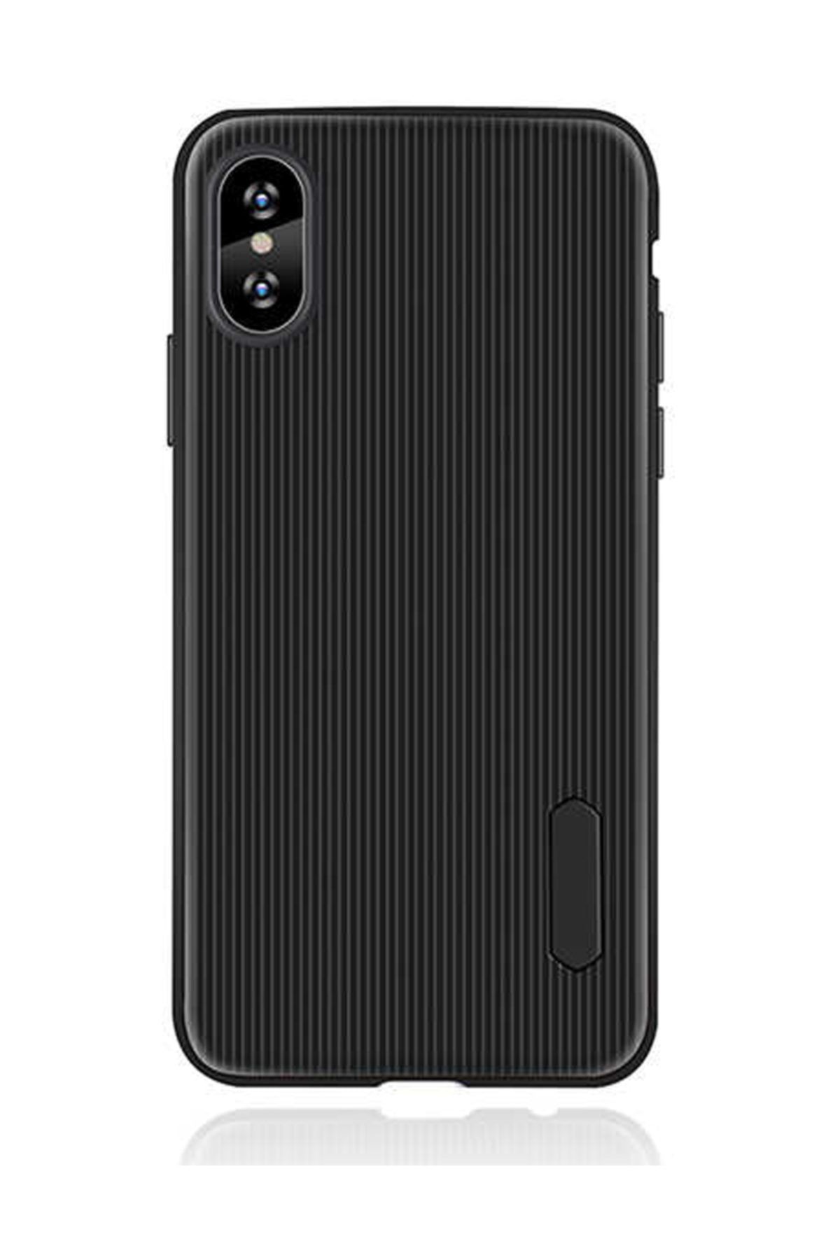 Dijimedia Iphone Xs Max Kılıf Ultra Line Mat Çizgili Silikon Koruma