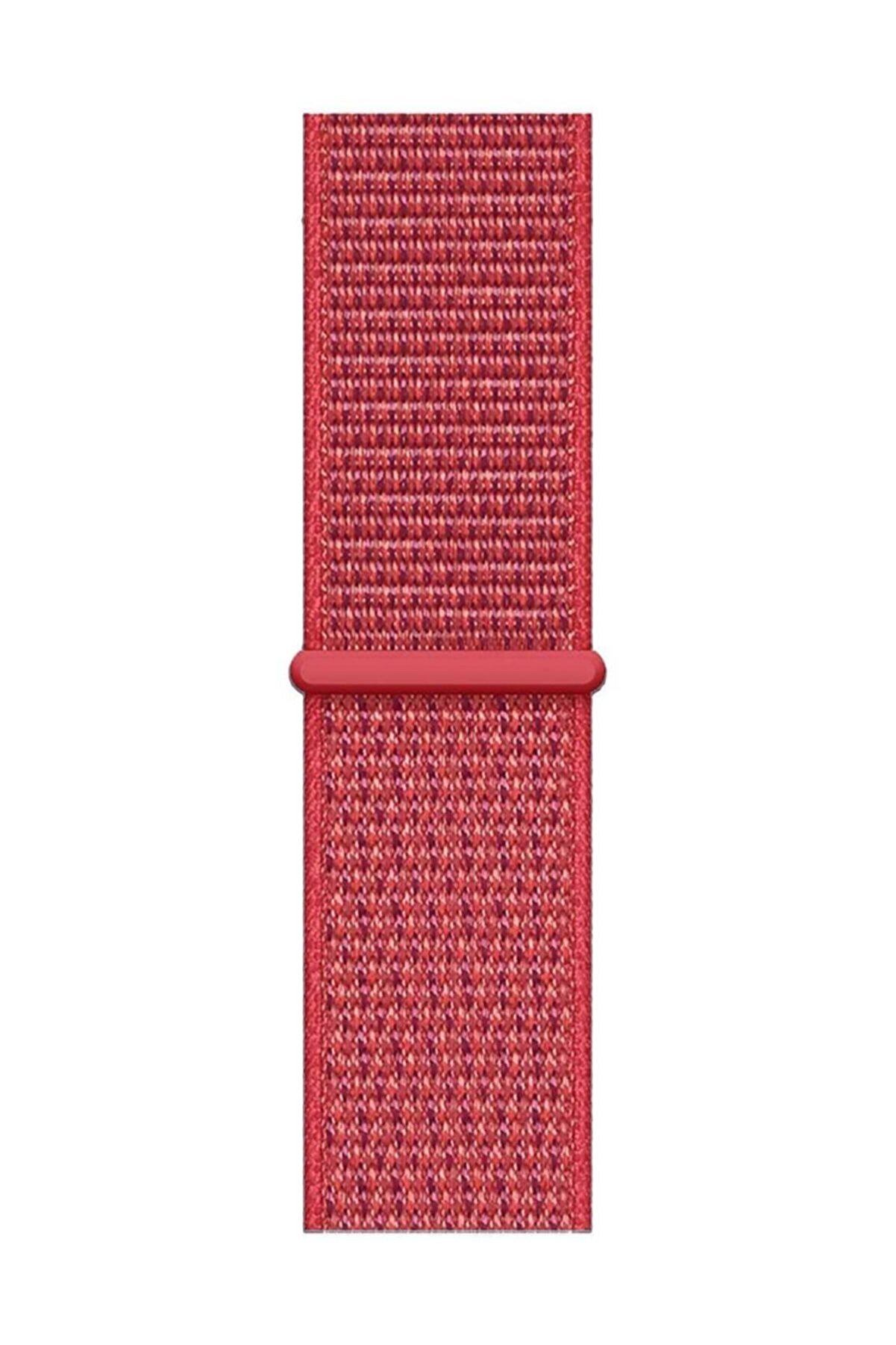 Nezih Case Apple Watch 2 3 4 5 6 7 Se Serisi 42/44mm Hasır Saat Kordonu Kırmızı