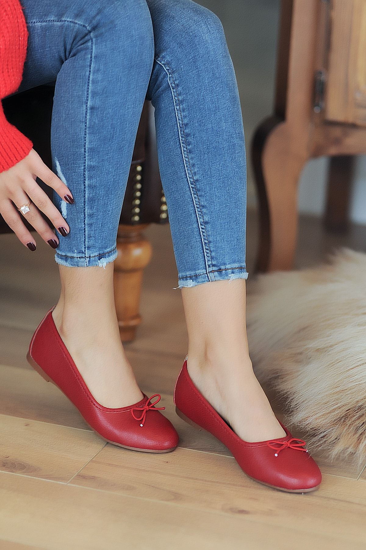 Pembe Potin Kırmızı Kadın Casual Ayakkabı A700-20