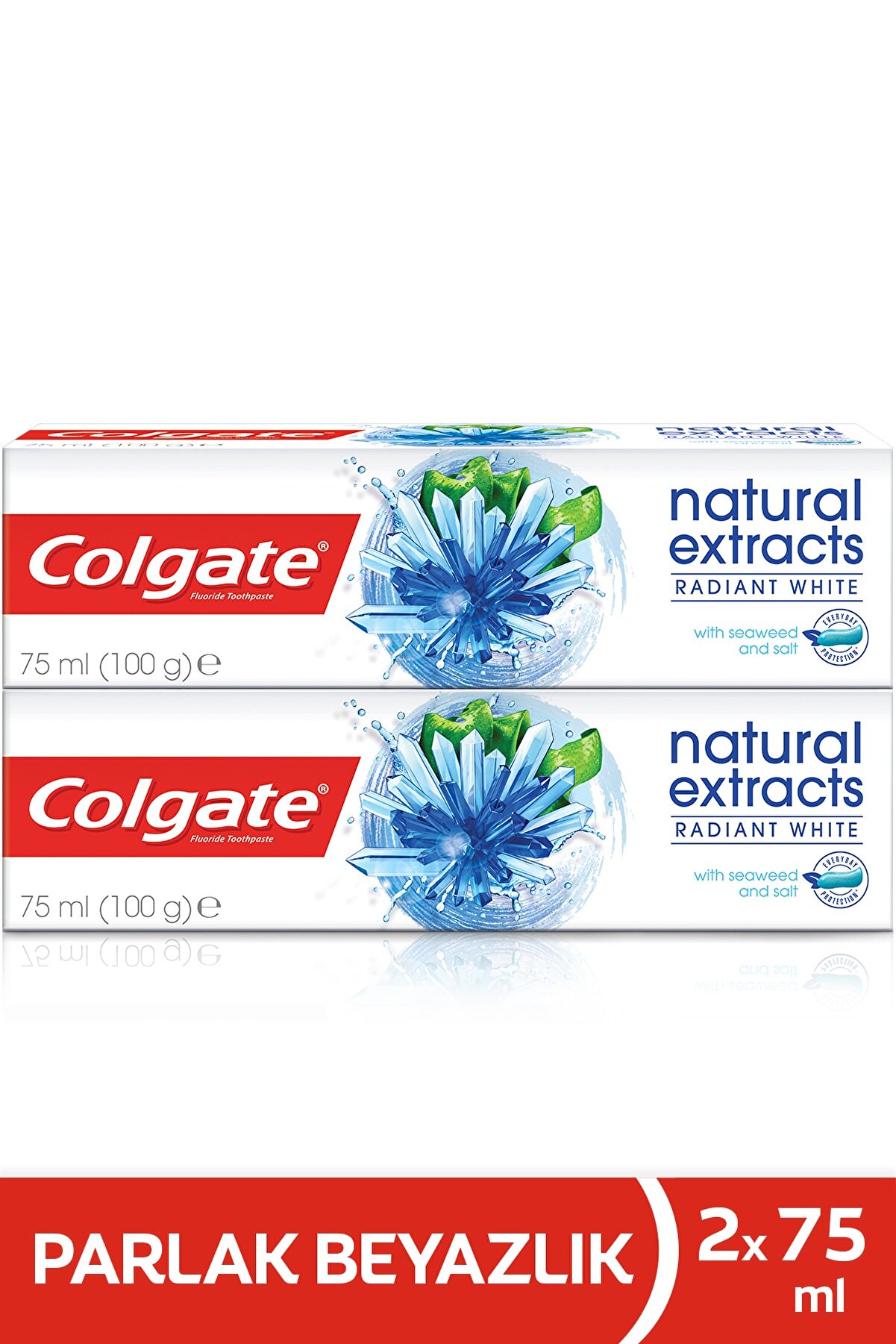 Colgate Natural Extracts Deniz Yosunu Tuzu Beyazlatıcı Diş Macunu 75 Ml X 2 Adet