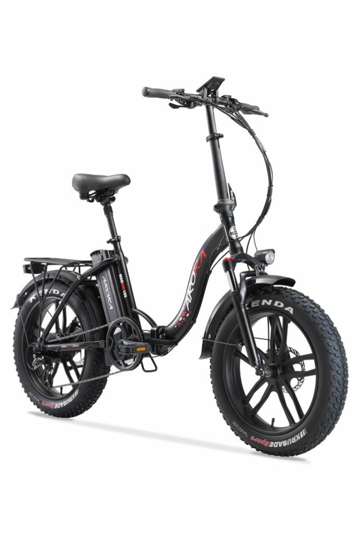 Arora Madrid Lux 20 Jant Shimano 8 Vites Katlanabilir Elektrikli Bisiklet - Siyah