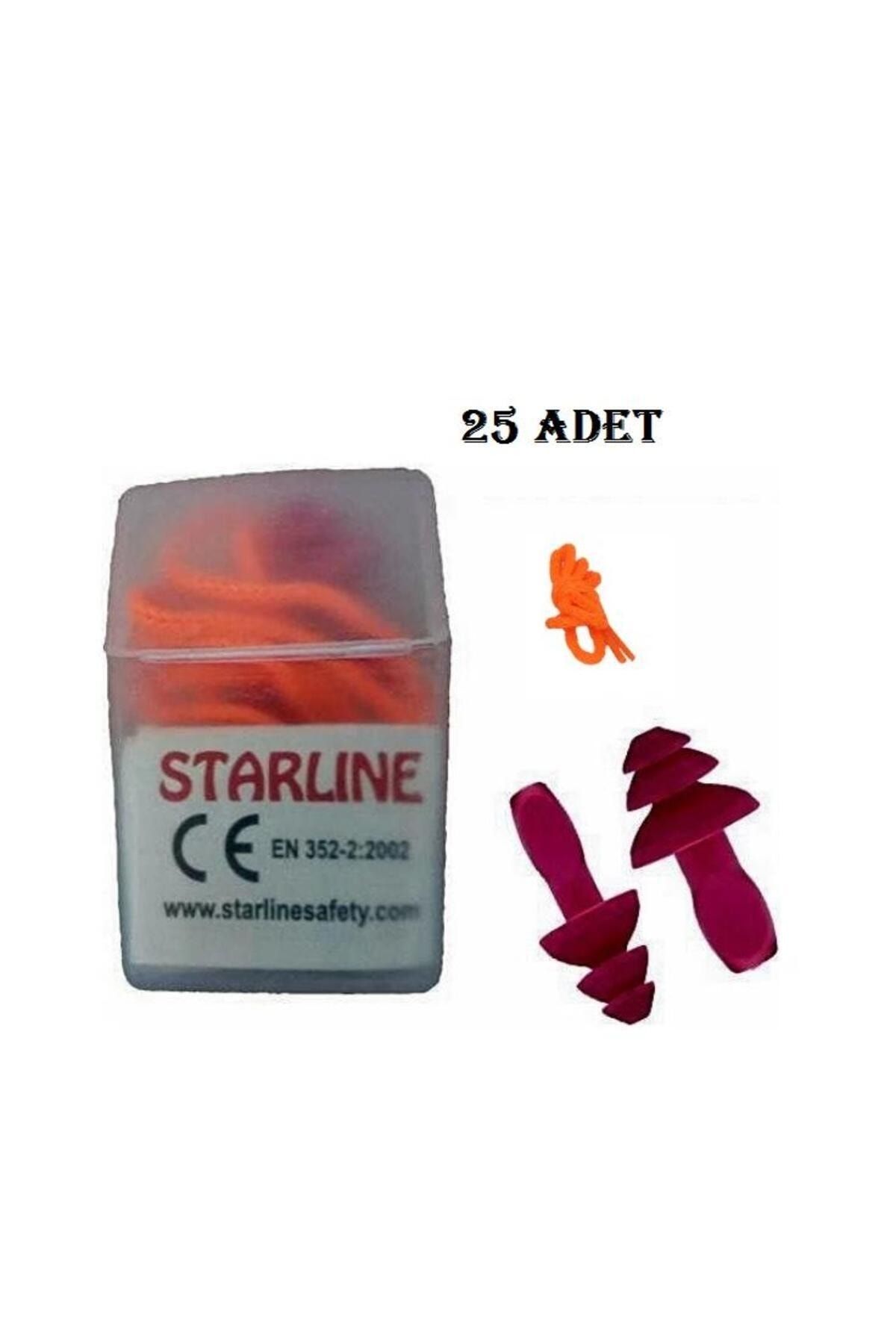 Starline 2411-t- Tekstil Tipi Antialerjik Yıkanabilir Kulak Tıkacı 25 Çift