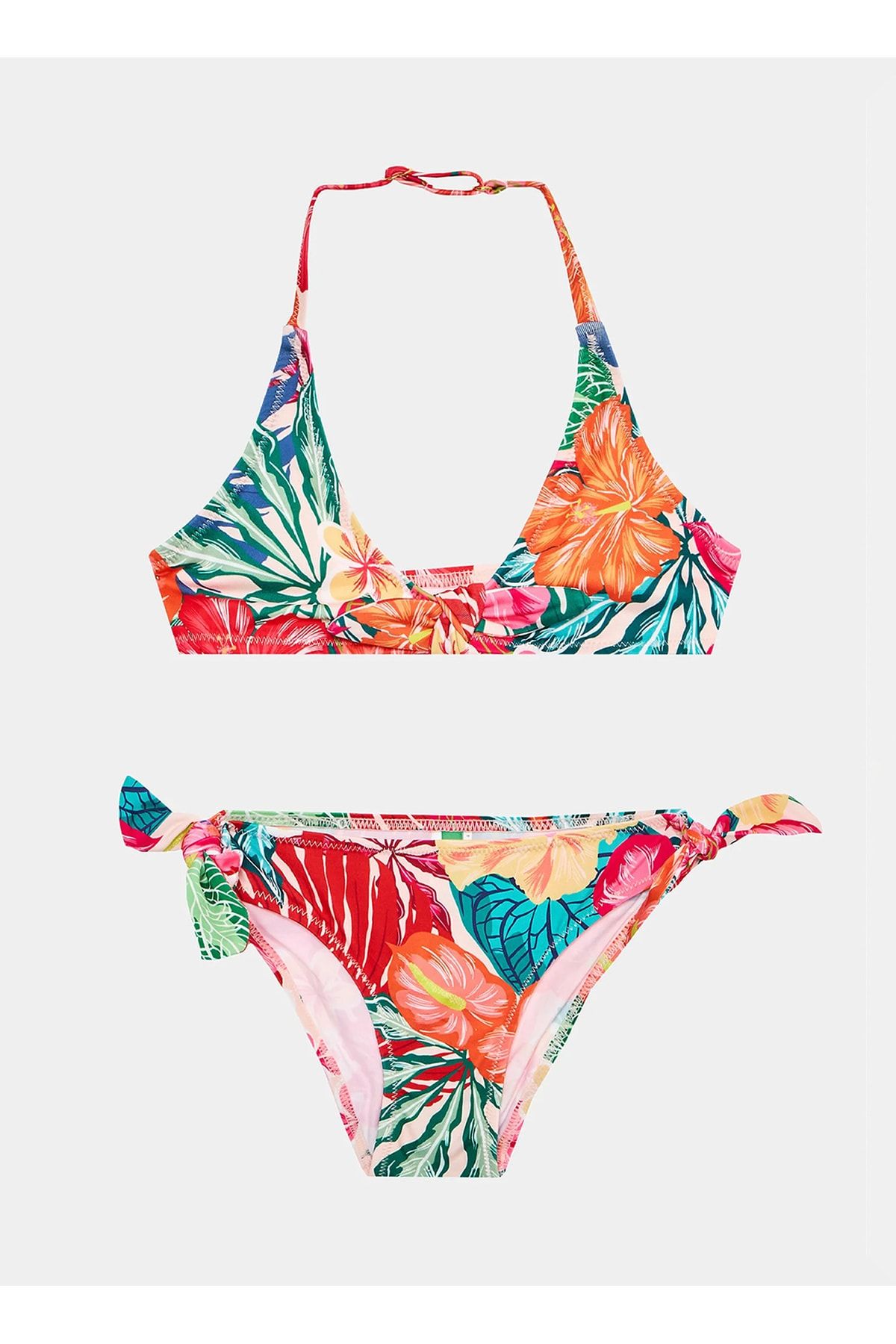 Benetton Nar Çiçeği Kız Çocuk Bikini Takım 3TC80K01F