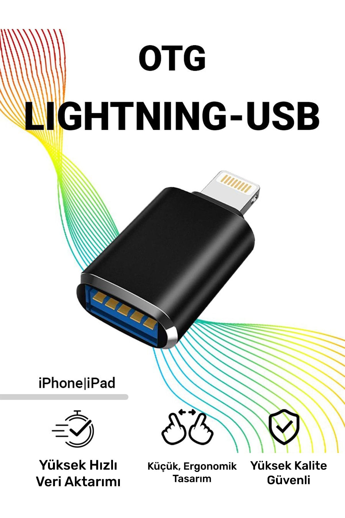 CONOCER Lightning To Usb Adapter Iphone Ipad Usb Dönüştürücü Adaptör (YÜKSEK KALİTE)