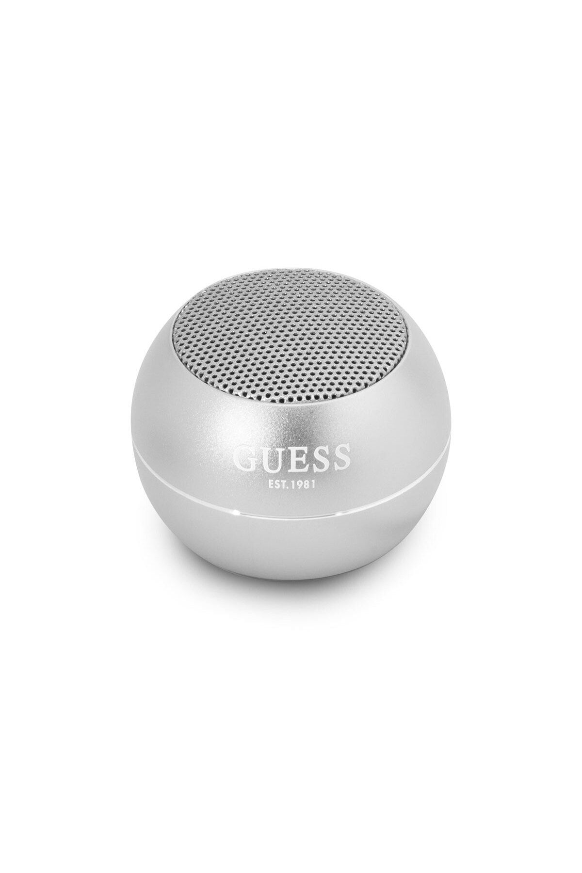 Guess Mini Bluetooth Speaker GUESS Alüminyum Alaşım Gövde Tasarımlı Hoparlör Portable Gri