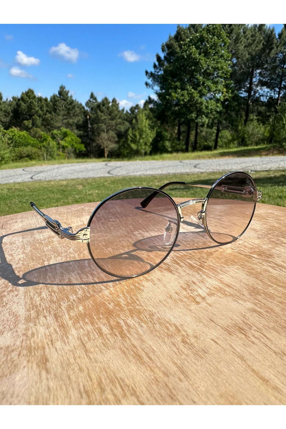 VisionGlasses DITIAI V4 Gümüş Yuvarlak Model Kadın Güneş Gözlüğü