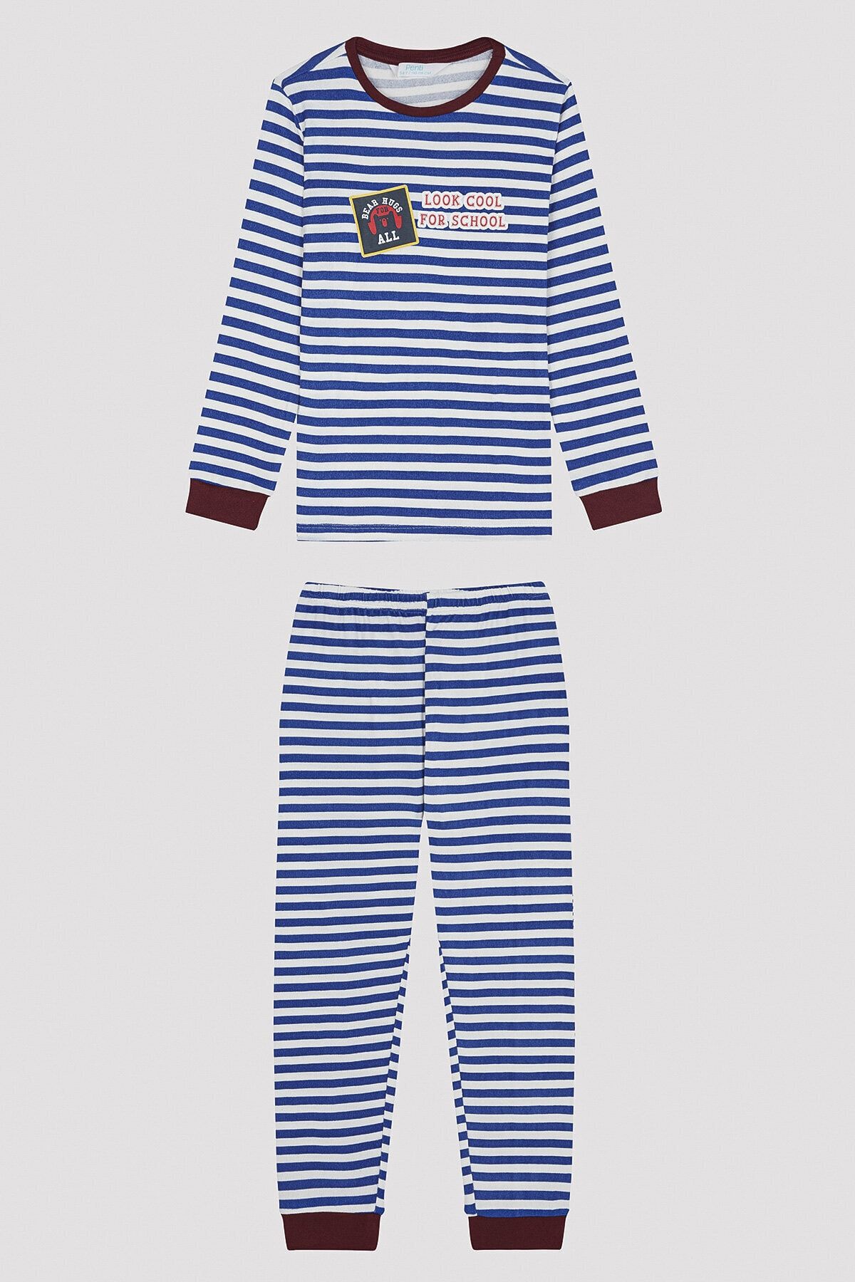 Penti Erkek Çocuk Çizgili Termal Pijama Takımı