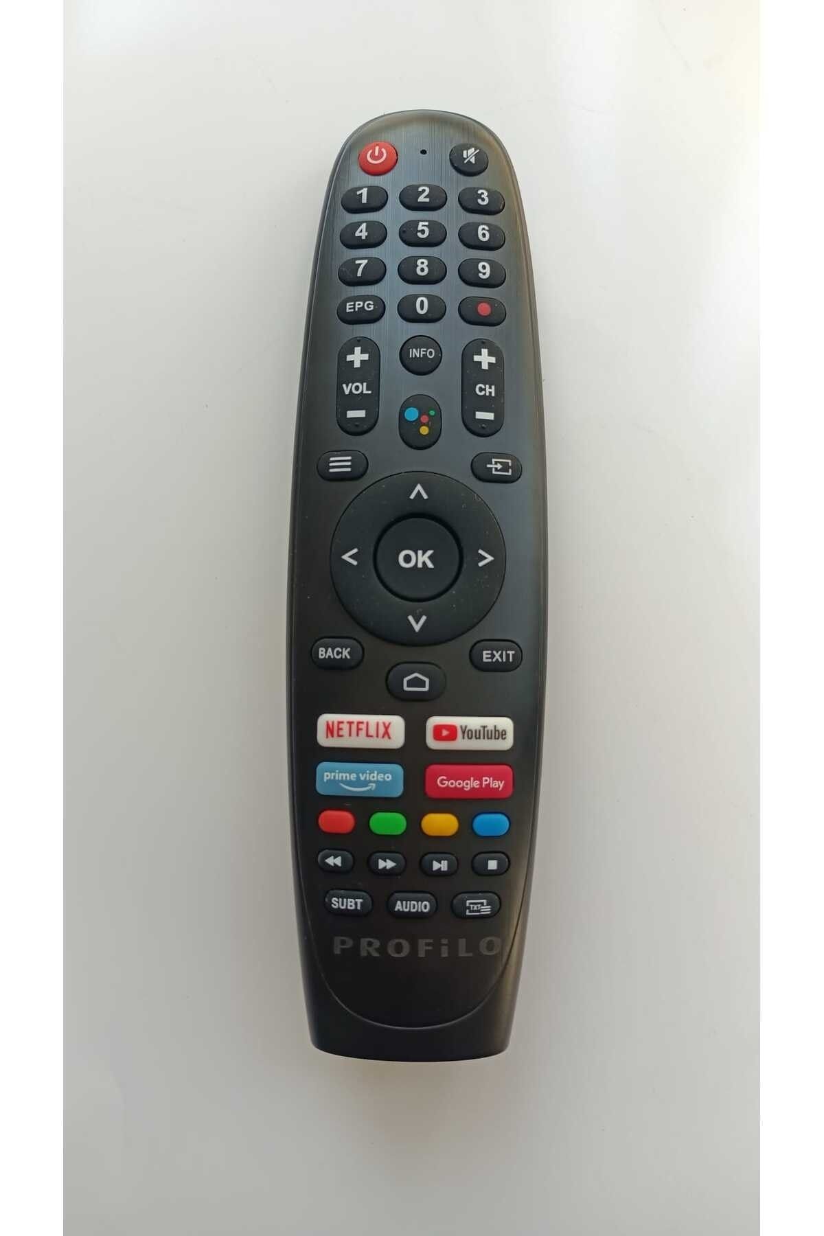 Profilo Tv Kumandası 55PA515EG Android Smart Tv sesli komut fonksiyonlu