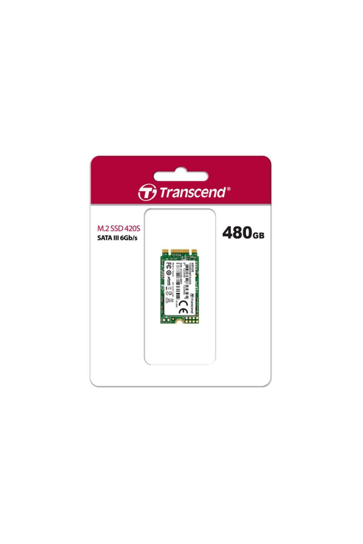 transcend TS480GMTS420S 480 GB 530/480Mb/s M2 22x42mm SSD Harddisk