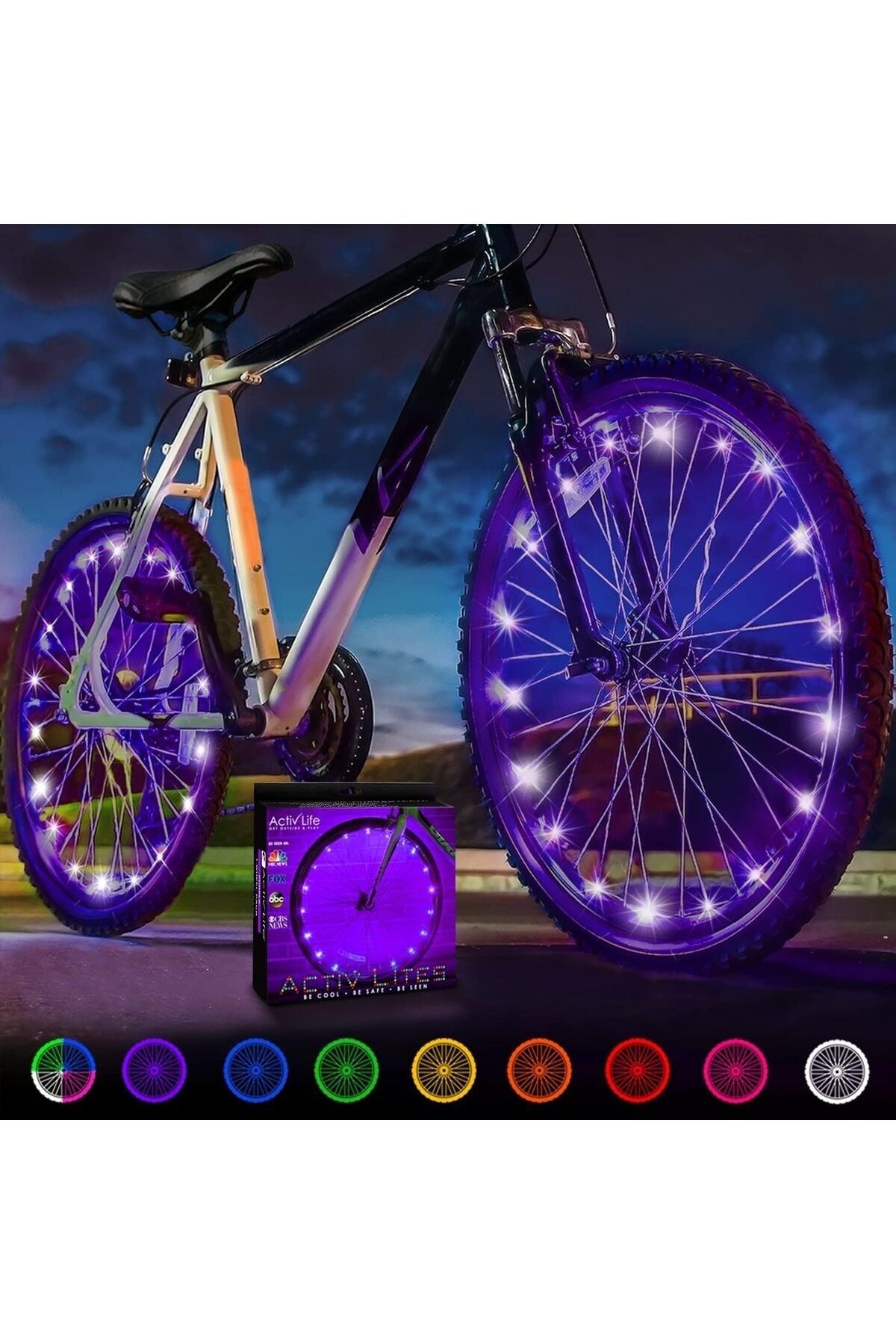LUPPER LED Bisiklet Tekerlek Işıkları Piller Dahil YURTDIŞI ÜRÜNÜ