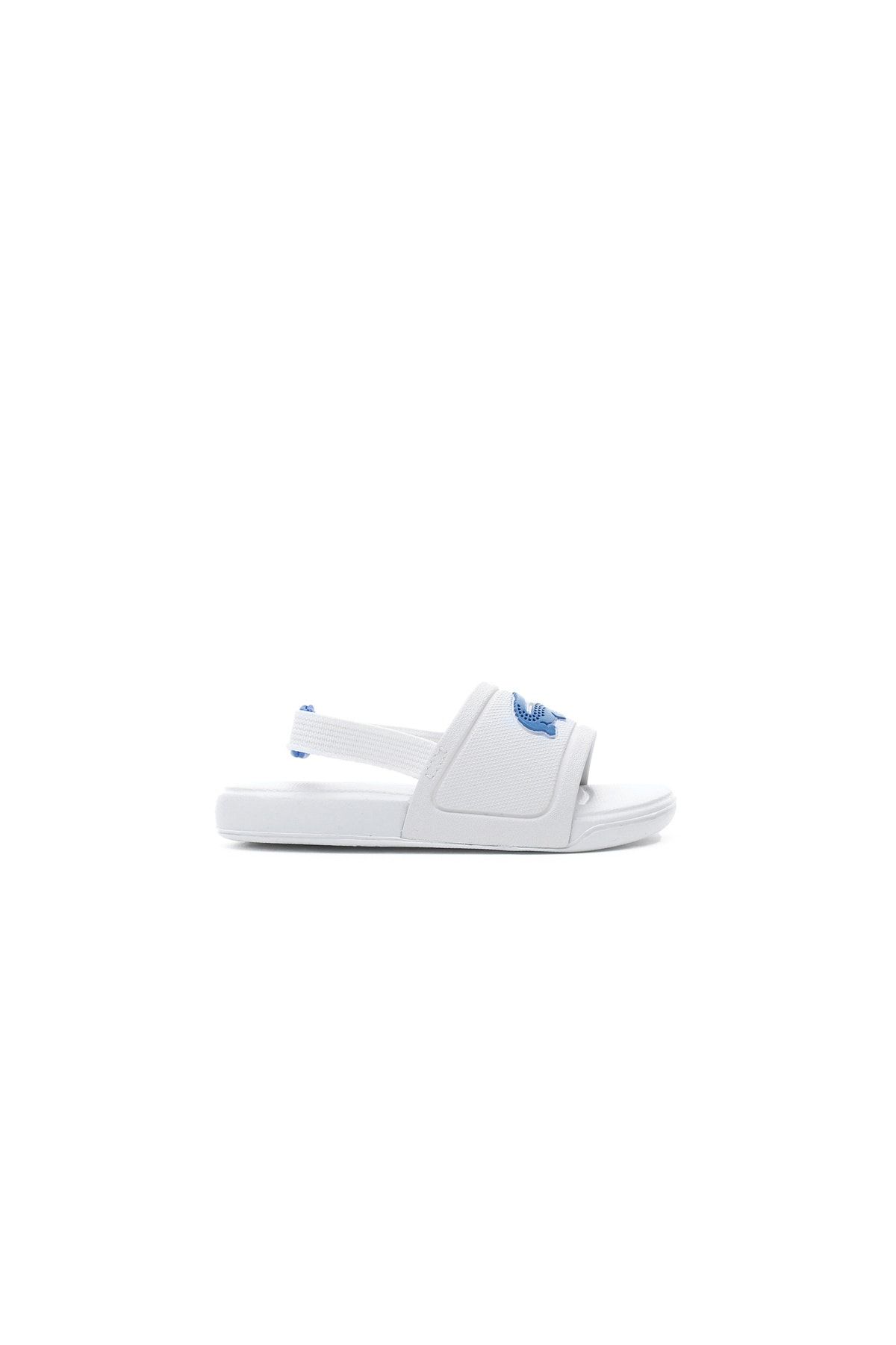 Lacoste L.30 Slide 120 1 Cui Çocuk Timsah Baskılı Beyaz Sandalet