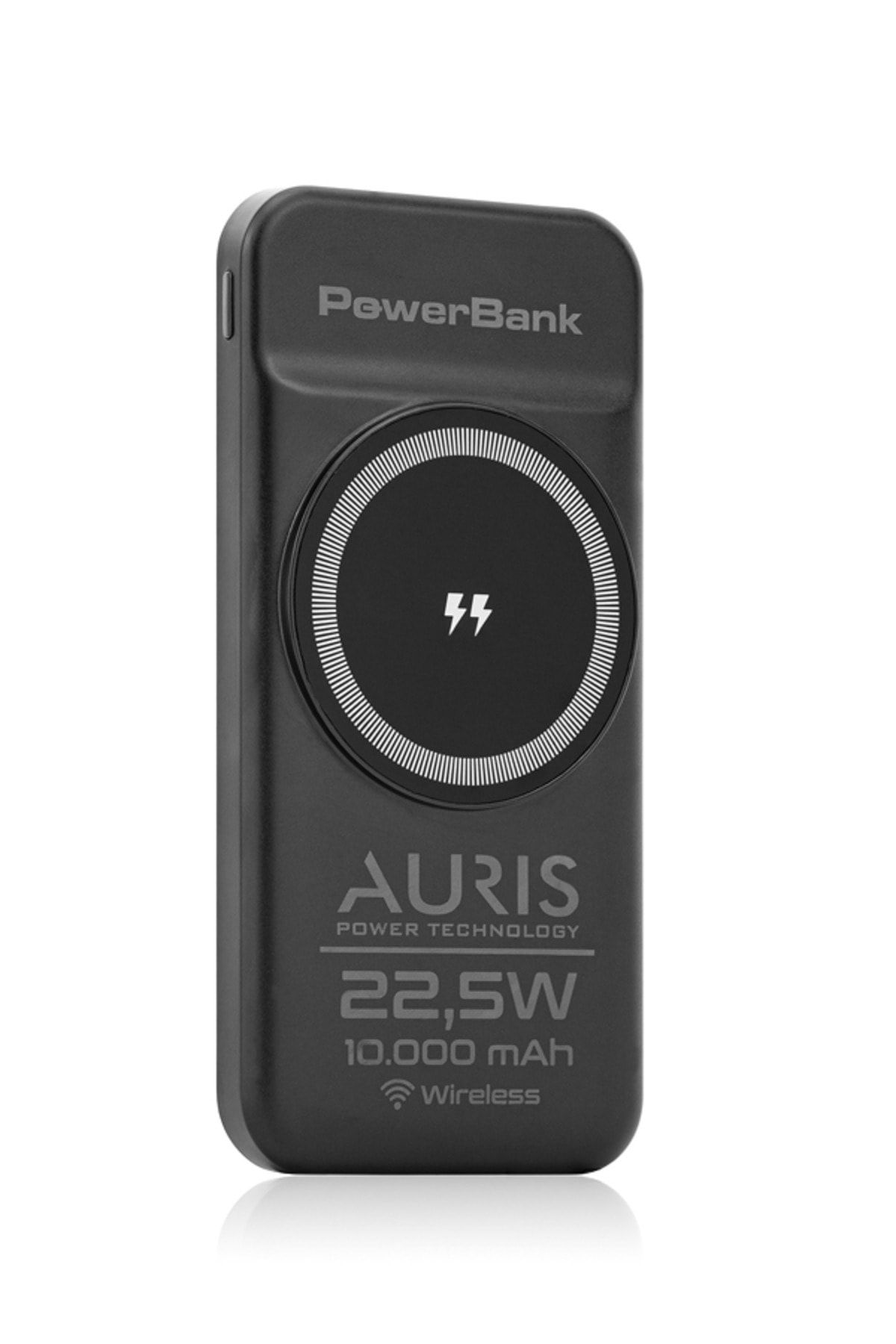 Auris 10000mAh 15W Wireless Şarj Q.C 3.0 22,5w Type-C Kablolu Hızlı Şarj Powerbank Taşınabilir Şarj Cihazı