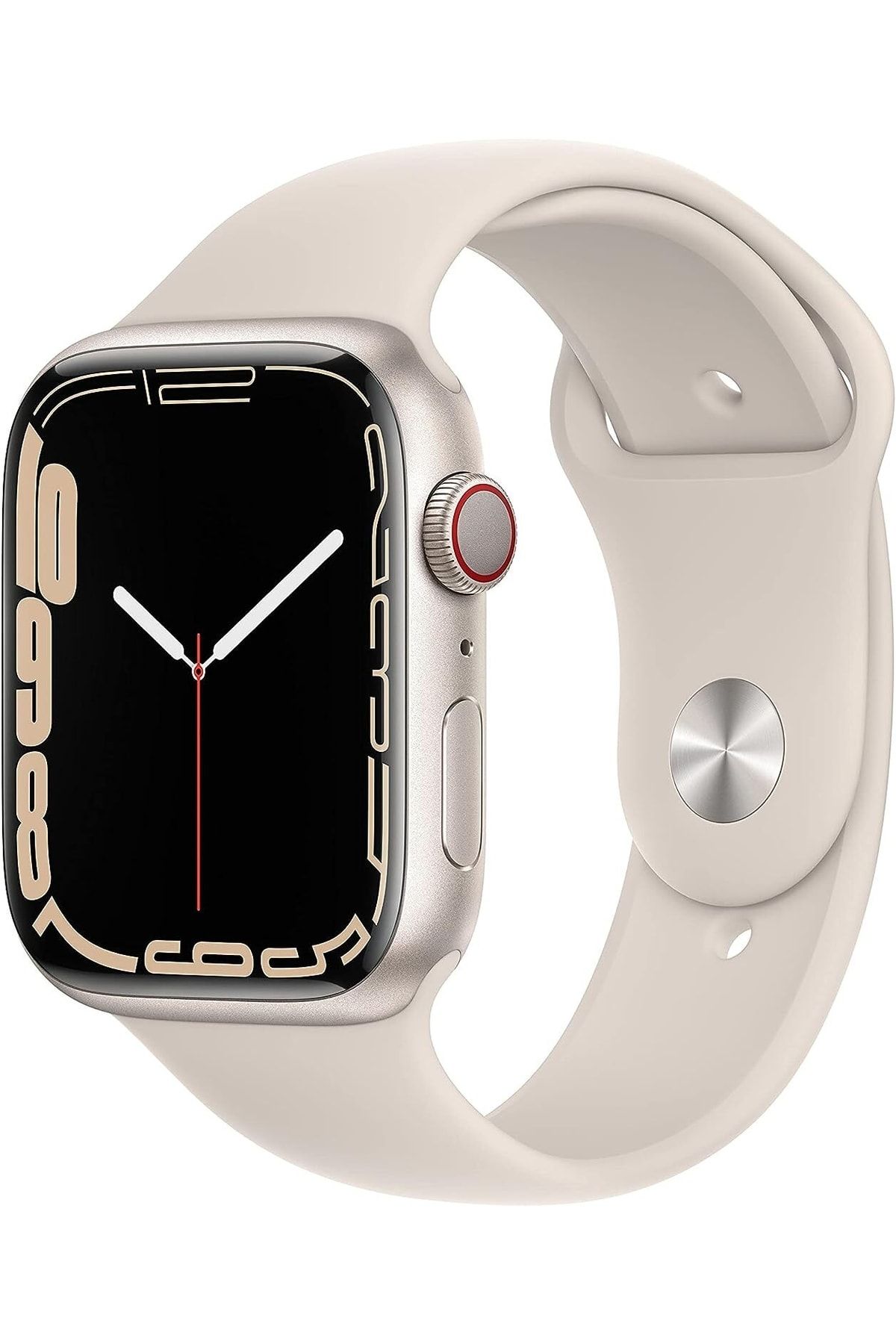 Apple Watch Series 7 45mm GPS+Cellular Yıldız Işığı Alüminyum Kasa ve Spor Kordon(Apple Türkiye Garantili)