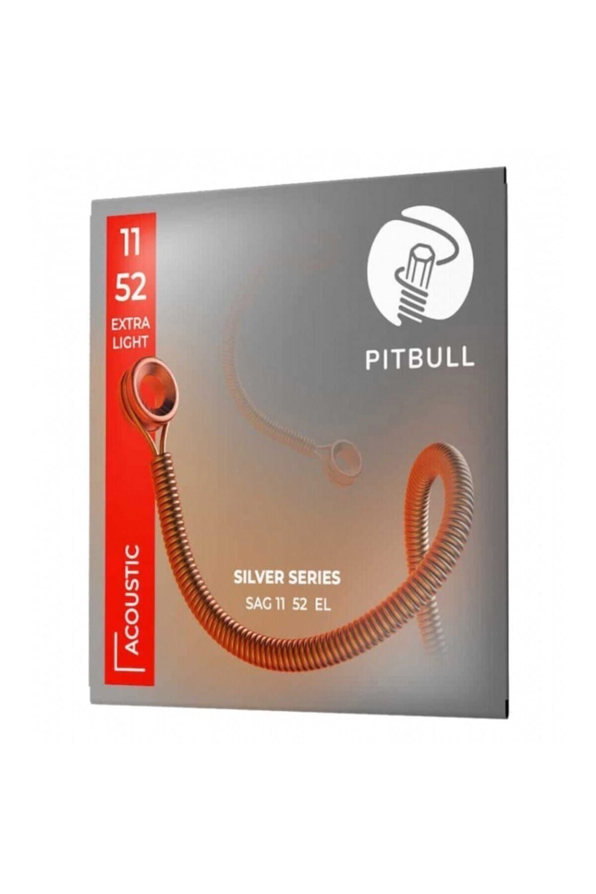 PİTBULL Pitbull Strings Silver Seri Akustik Gitar Takım Teli SAG 11-52 EL Extra Light 85/15 Bronz