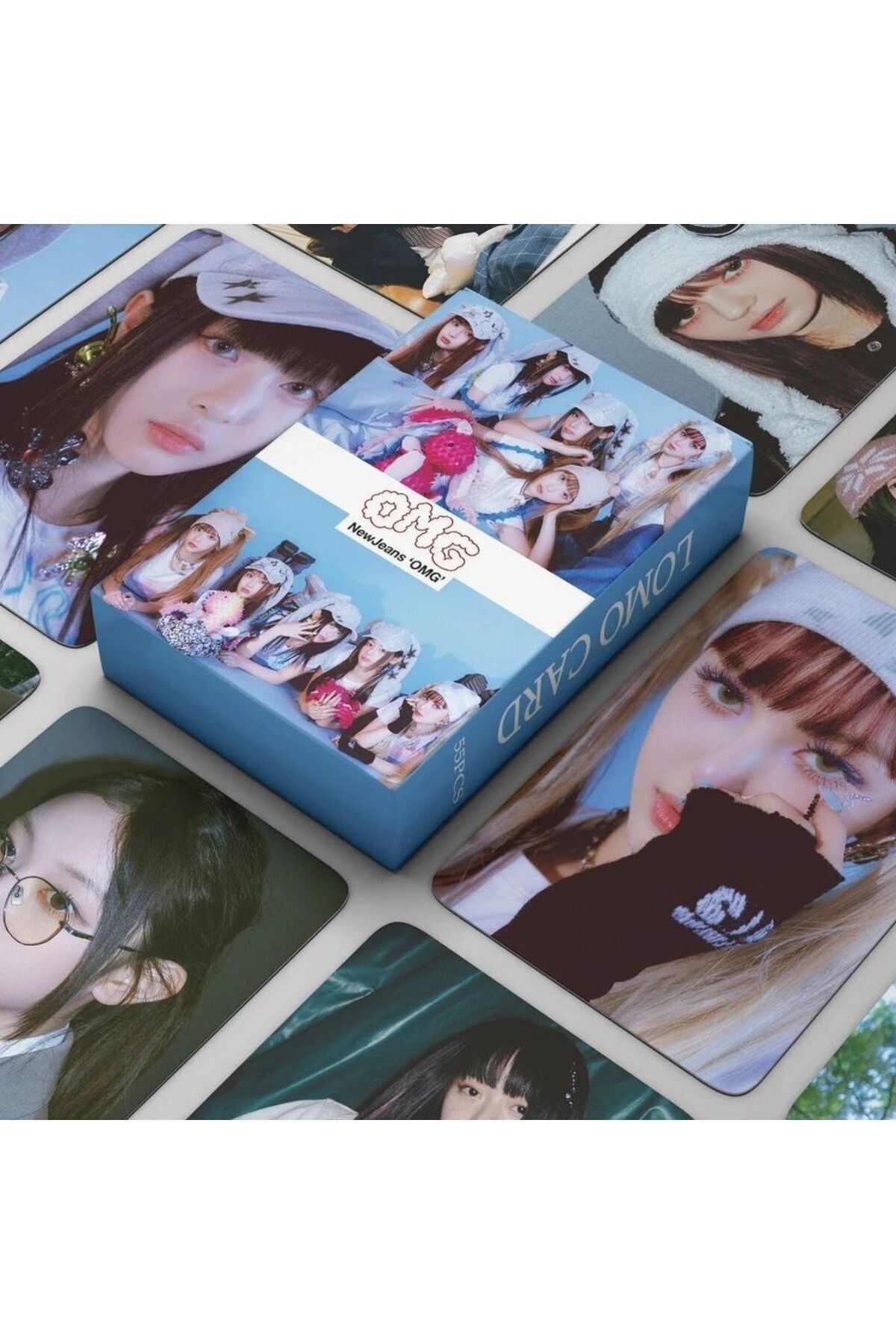Kpop Dünyasi NEW JEANS '' OMG '' Çift Yön Baskılı Lomo Card Seti