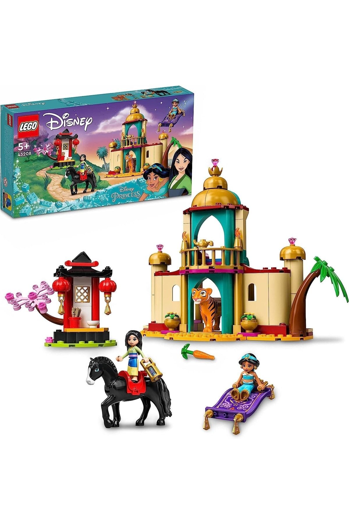 LEGO ® | Disney Princess™ Yasemin ve Mulan’ın Macerası 43208 Yapım Seti (176 Parça)