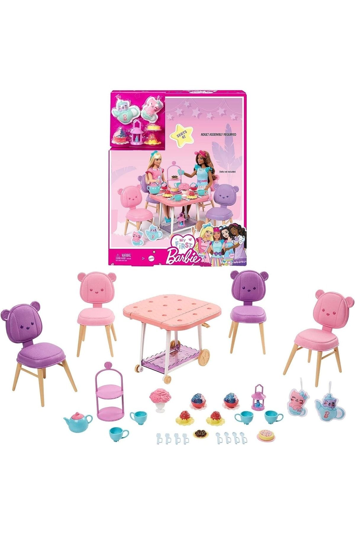 Barbie My First Barbie - İlk Barbie Bebeğim Çay Partisi Oyun Seti