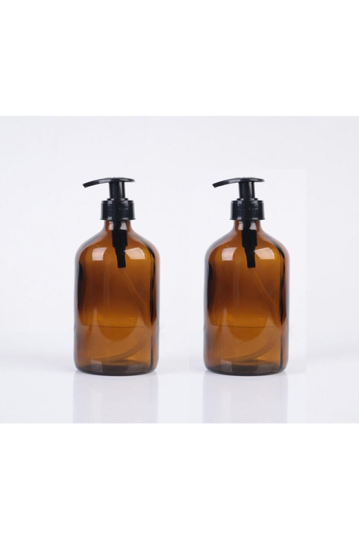 Paşa Cam Amber Cam Şişe Sıvı Sabun El Sabunu Bulaşık Deterjanı Şampuan Duş Jeli Losyon Çeşitleri 500ml 2 Adet