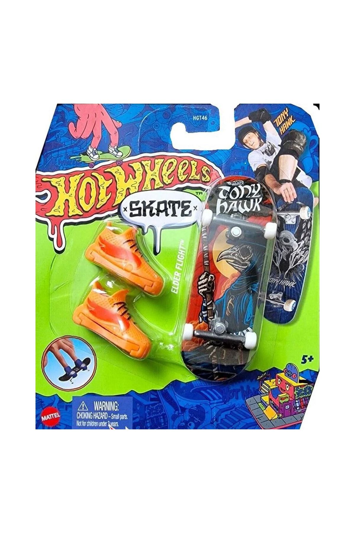 HOT WHEELS Skate Parmak Kaykay ve Ayakkabı Paketleri HNG28