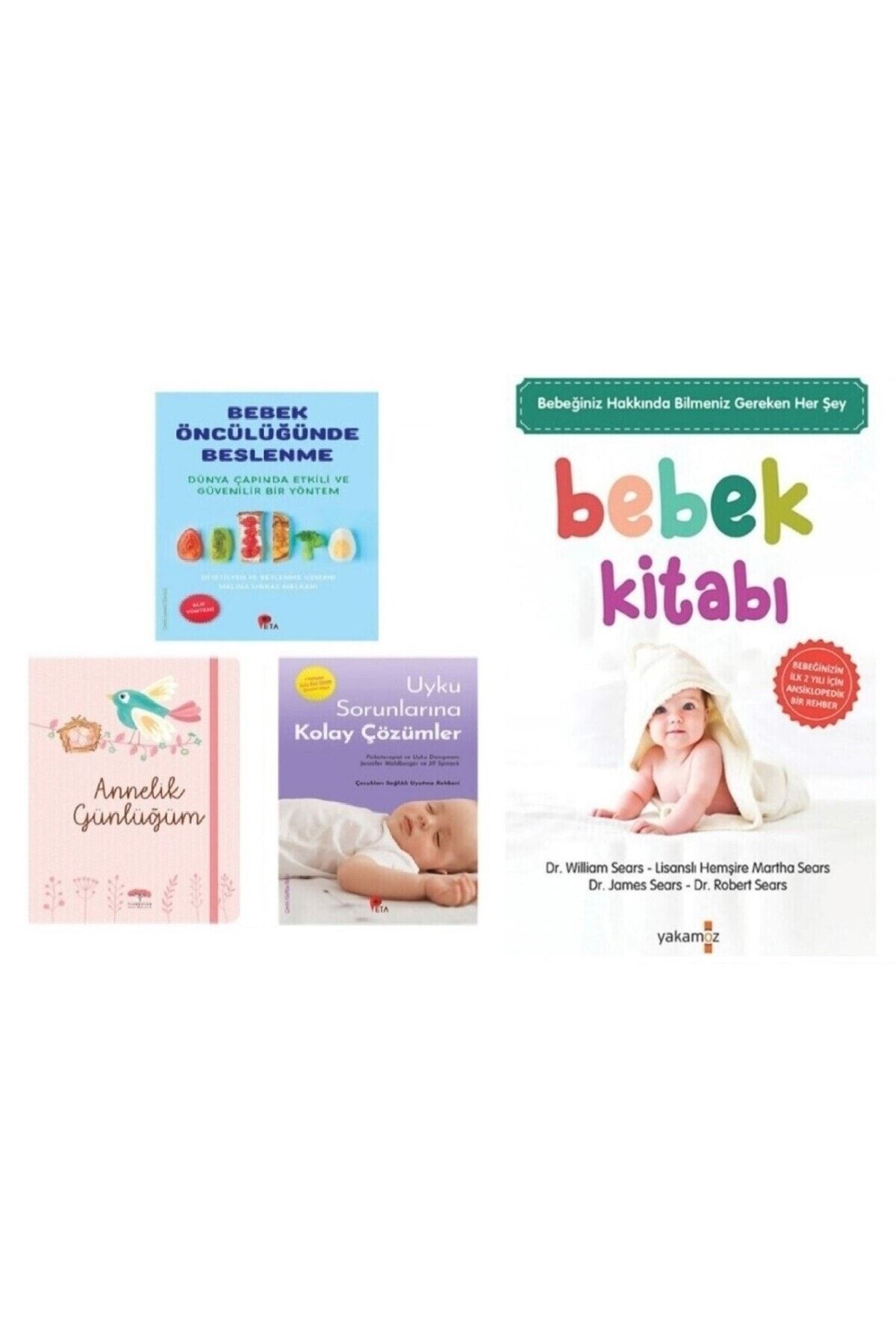 Yakamoz Yayınları Annelik Günlüğüm - Bebek Kitabı - Bebek Öncülüğünde Beslenme - Uyku Sorunlarına Kolay Çözüm
