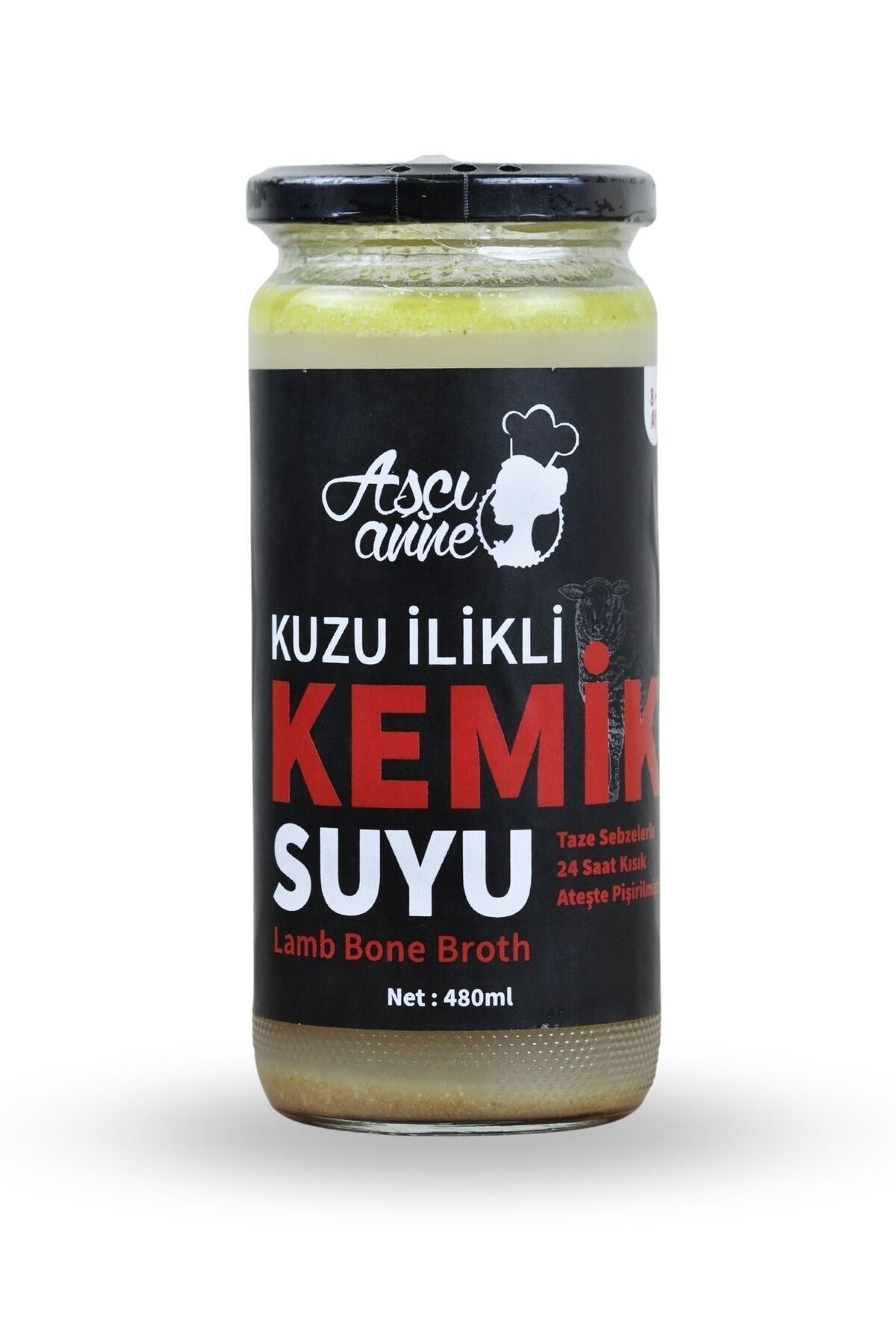 AşçıAnne Aşçı Anne Kuzu Ilikli Kemik Suyu (8 AY) 480 ml