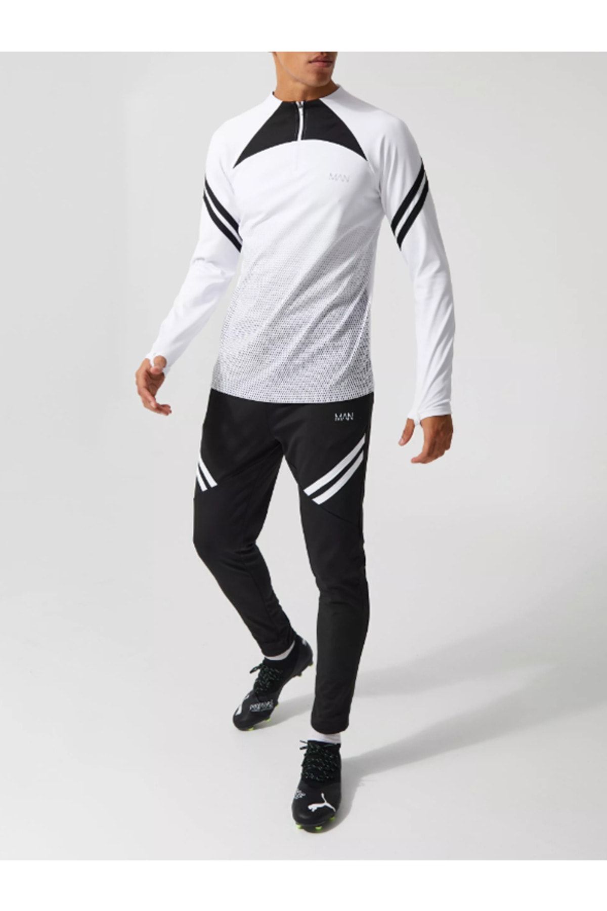 Man Of Man MAN ALT-Üst Eşofman Takımı %100 Polyester Şardonlu Dalgıç Kumaş