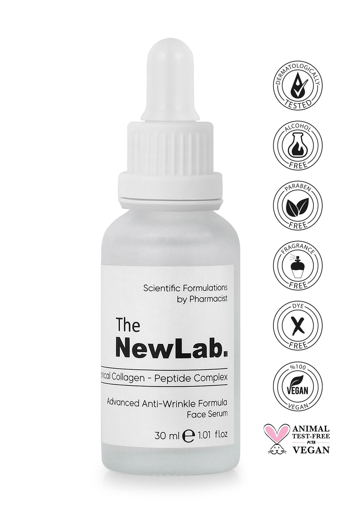 The NewLab Yaşlanma Ve Kırışıklık Karşıtı Peptit Bitkisel Kolajen Yüz Serumu 30 ml (PEPTİDE COMPLEX)