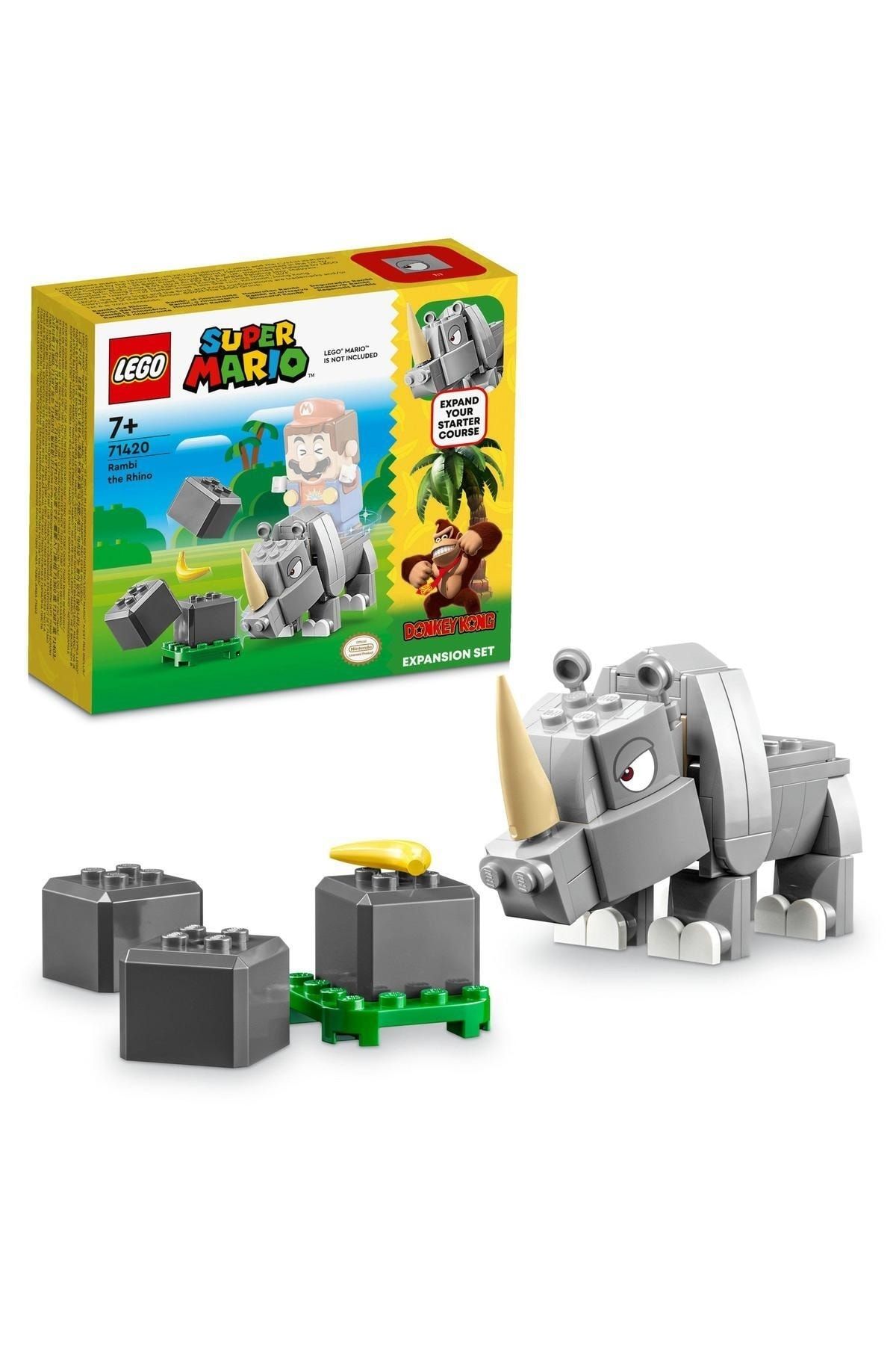 LEGO ® Super Mario™ Gergedan Rambi Ek Macera Seti 71420 -  Yaratıcı Oyuncak Yapım Seti (106 Parça)