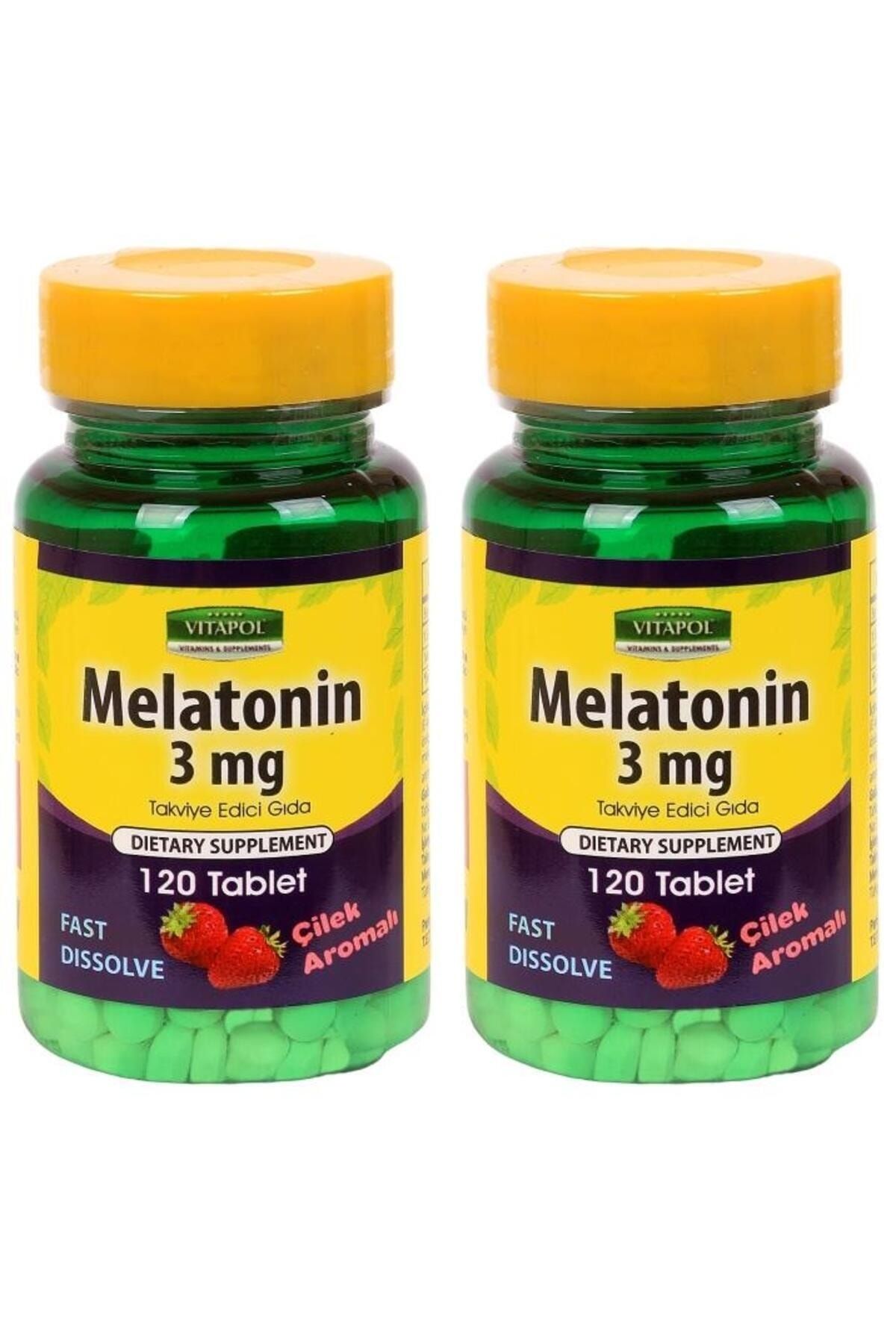 Vitapol Melatonin 3 Mg 2x120 Tablet Çilek Aromalı