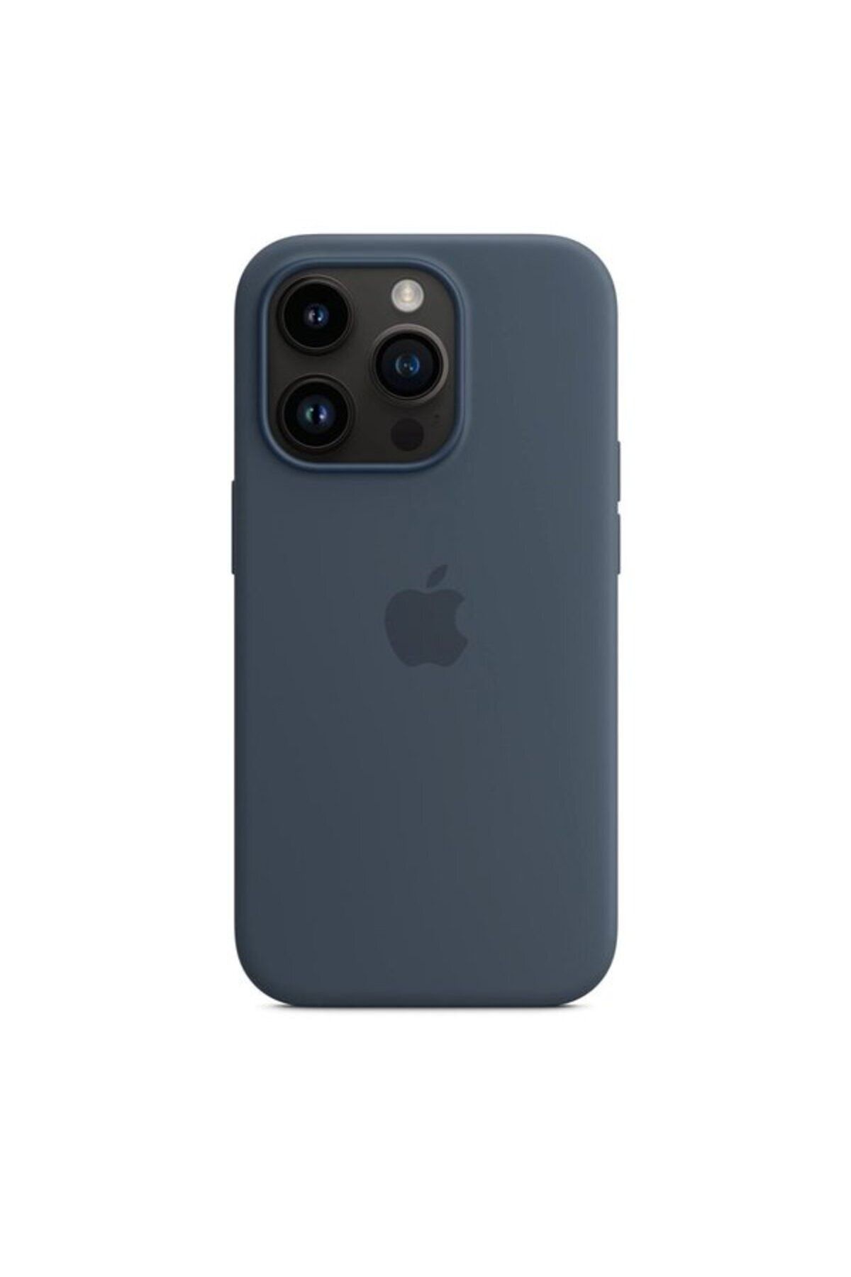 Apple iPhone 14 Pro için MagSafe özellikli Silikon Kılıf - Fırtına Mavisi