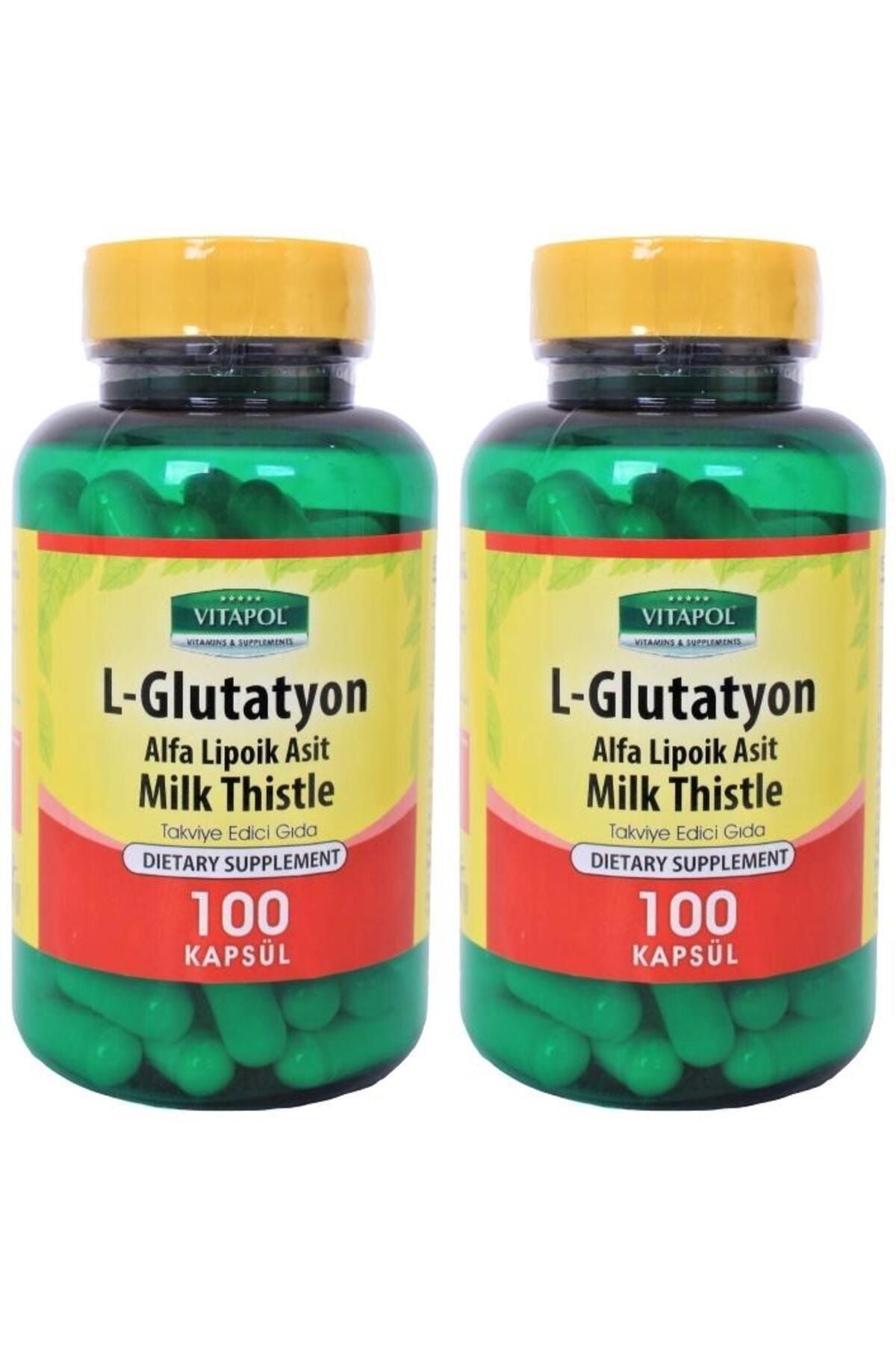 Vitapol L-Glutatyon 500 Mg 2x100 Kapsül Deve Dikeni Enginar Alfa Lipoik Asit L-Glutathione