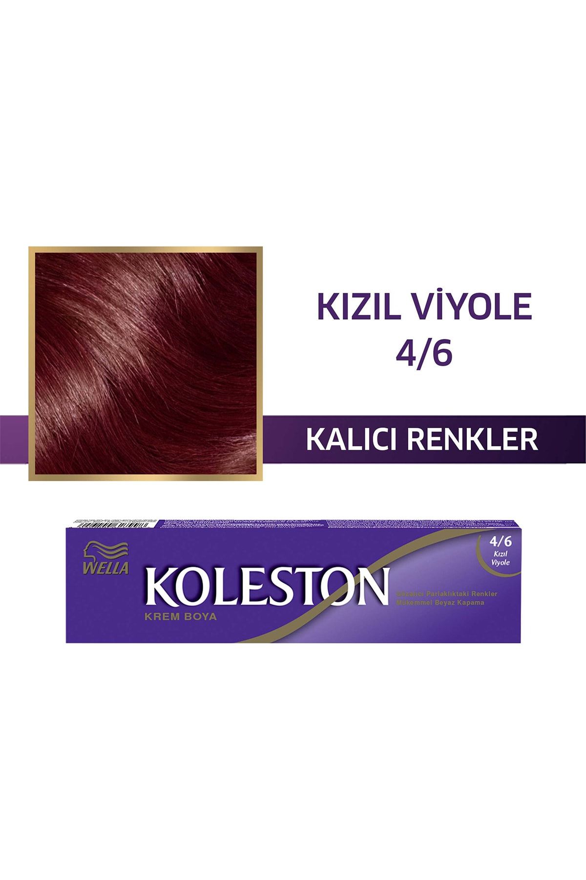 Wella Koleston Single Tüp Boya 4/6 Kızıl Viyole