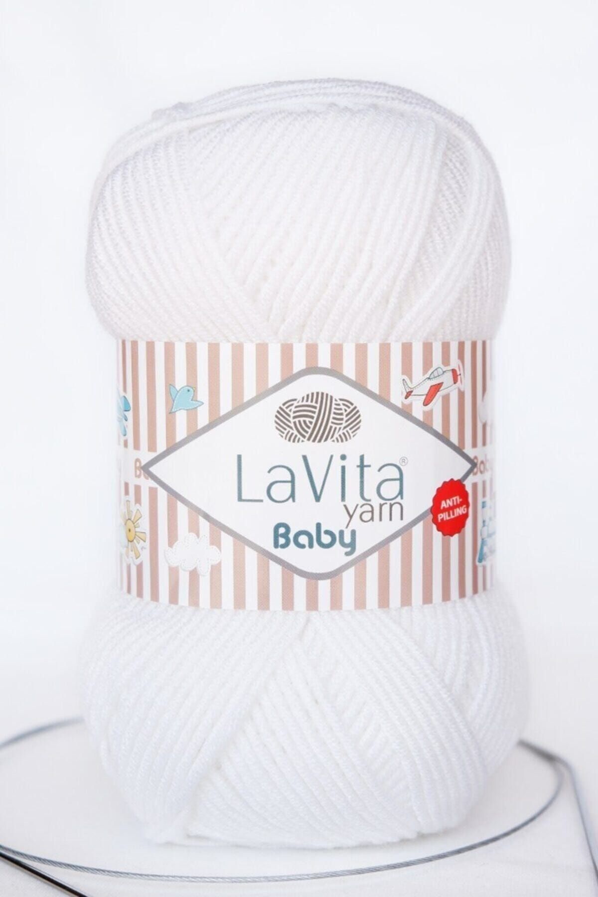 LaVita Yarn Baby El Örgü Ipligi, Taka Yarn (OPTİK-1002)