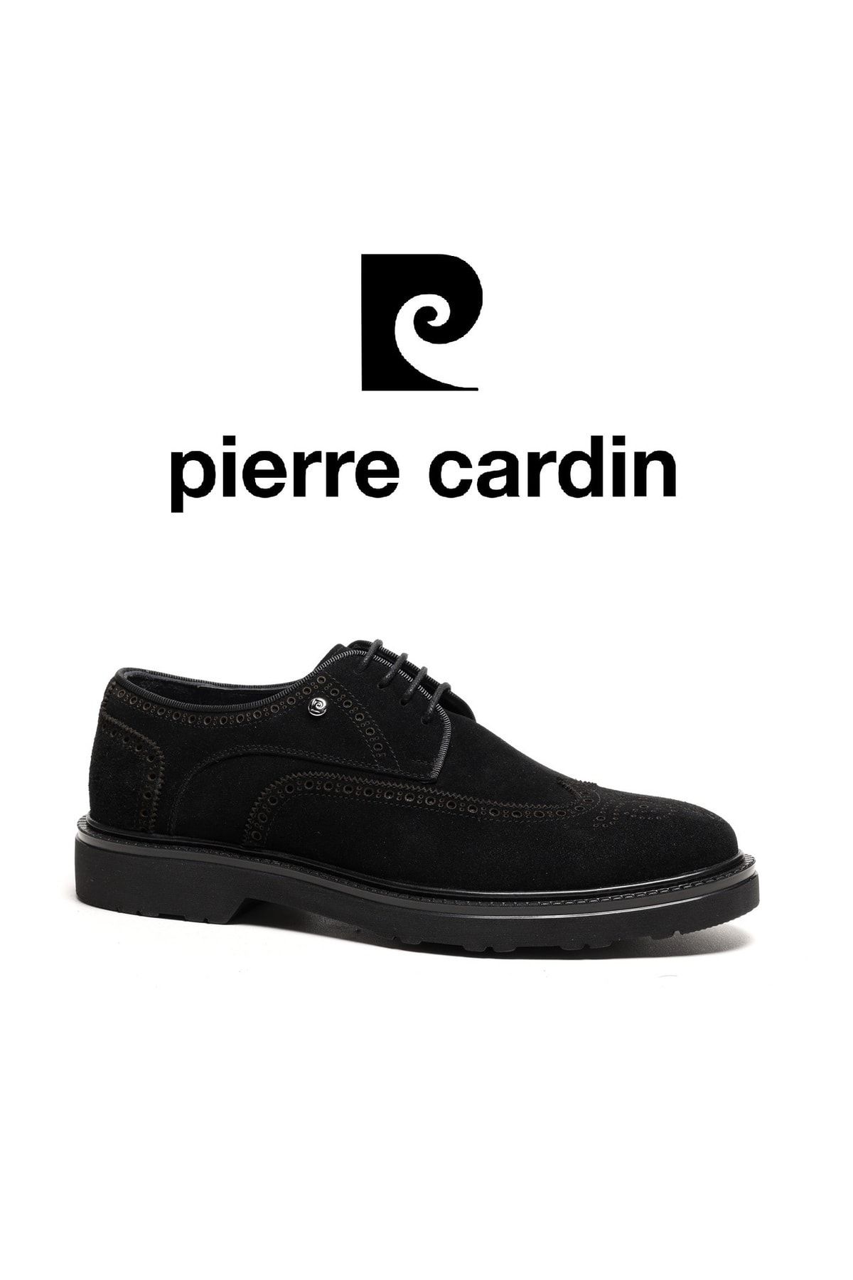 Pierre Cardin Hakiki Deri Siyah Süet Erkek Klasik Ayakkabı