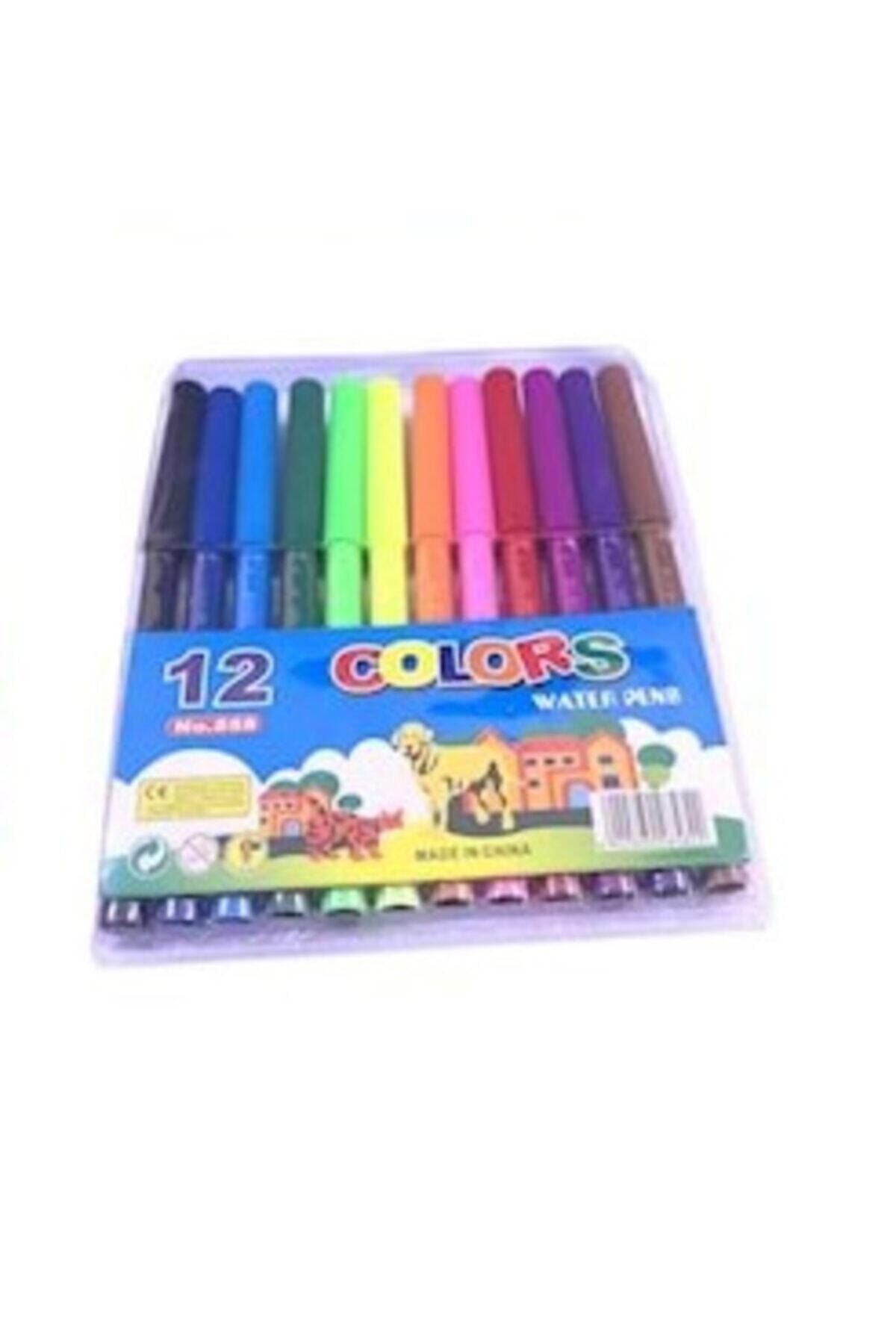 Color Keçeli Boya Kalemi 12 Renk