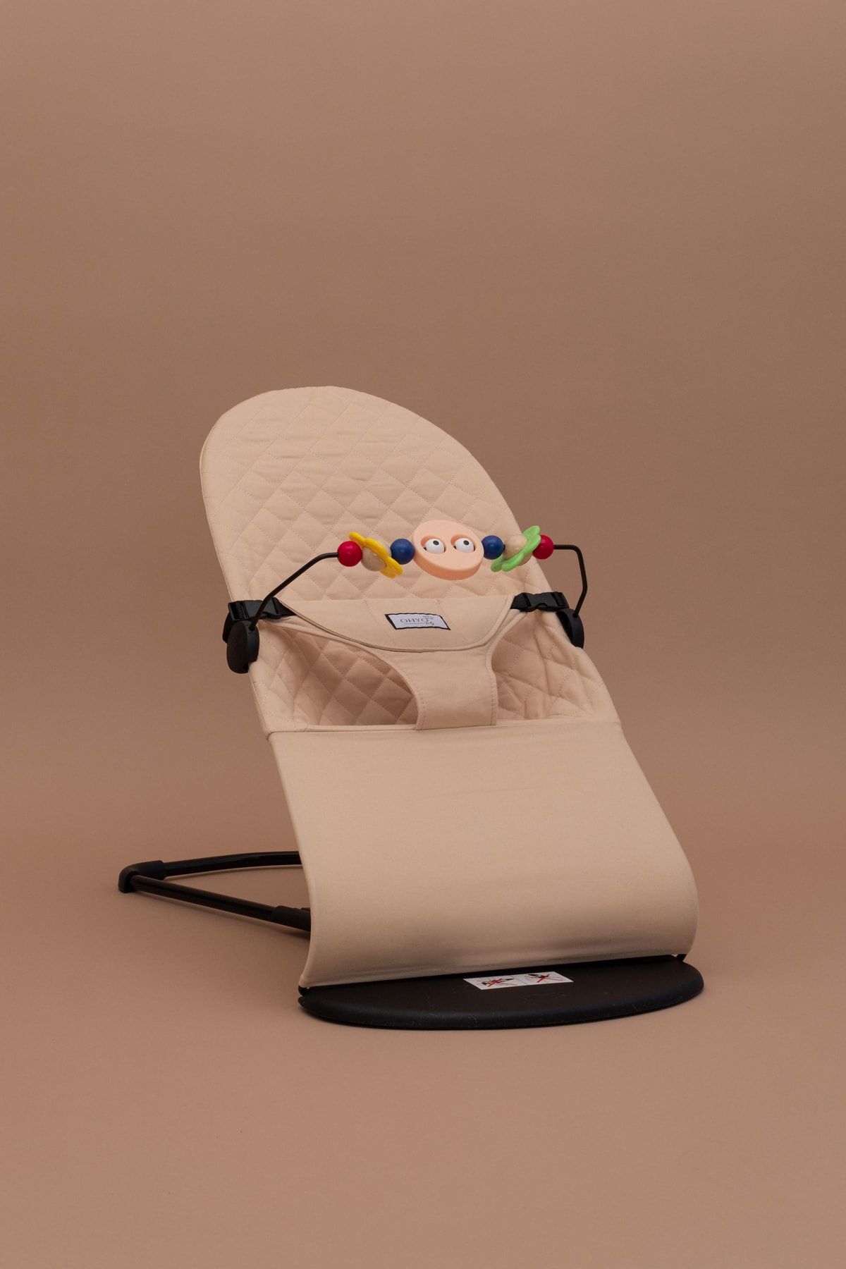 OHYO Premium Cotton Bebekler Için Üç Kademeli Kolay Taşınabilir Sallanan Ana Kucağı- Bej