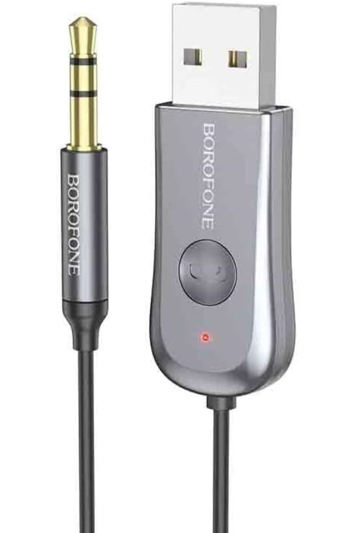Borofone Araba ve Araç USB ve 3.5mm AUX Giriş Bluetooth 5.0 Adaptör Arabanızda Müzik Dinleme ve Telefon C44