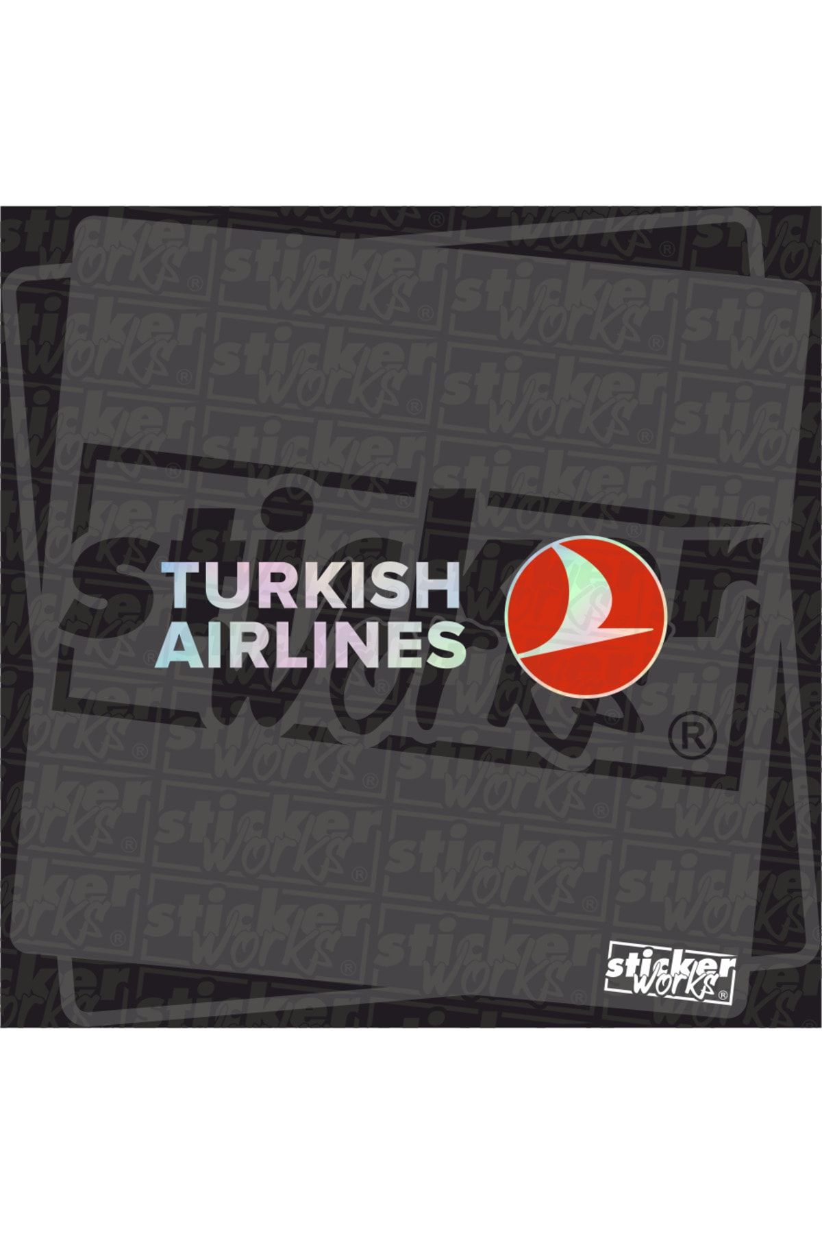 Sticker Works Turkish Airlines Hologram Sticker - Türk Hava Yolları Sticker