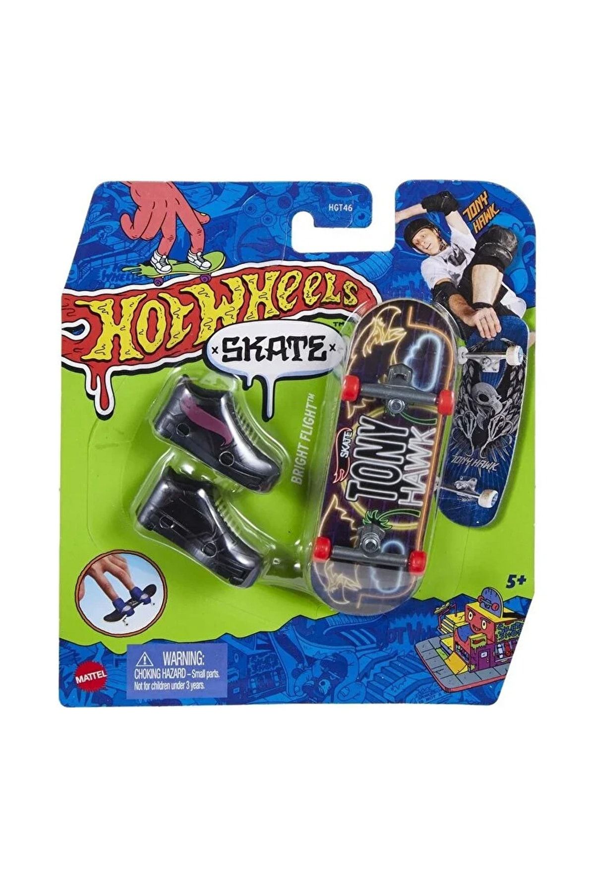 HOT WHEELS Skate Parmak Kaykay Ve Ayakkabı Paketleri? Bright Flight HNG30