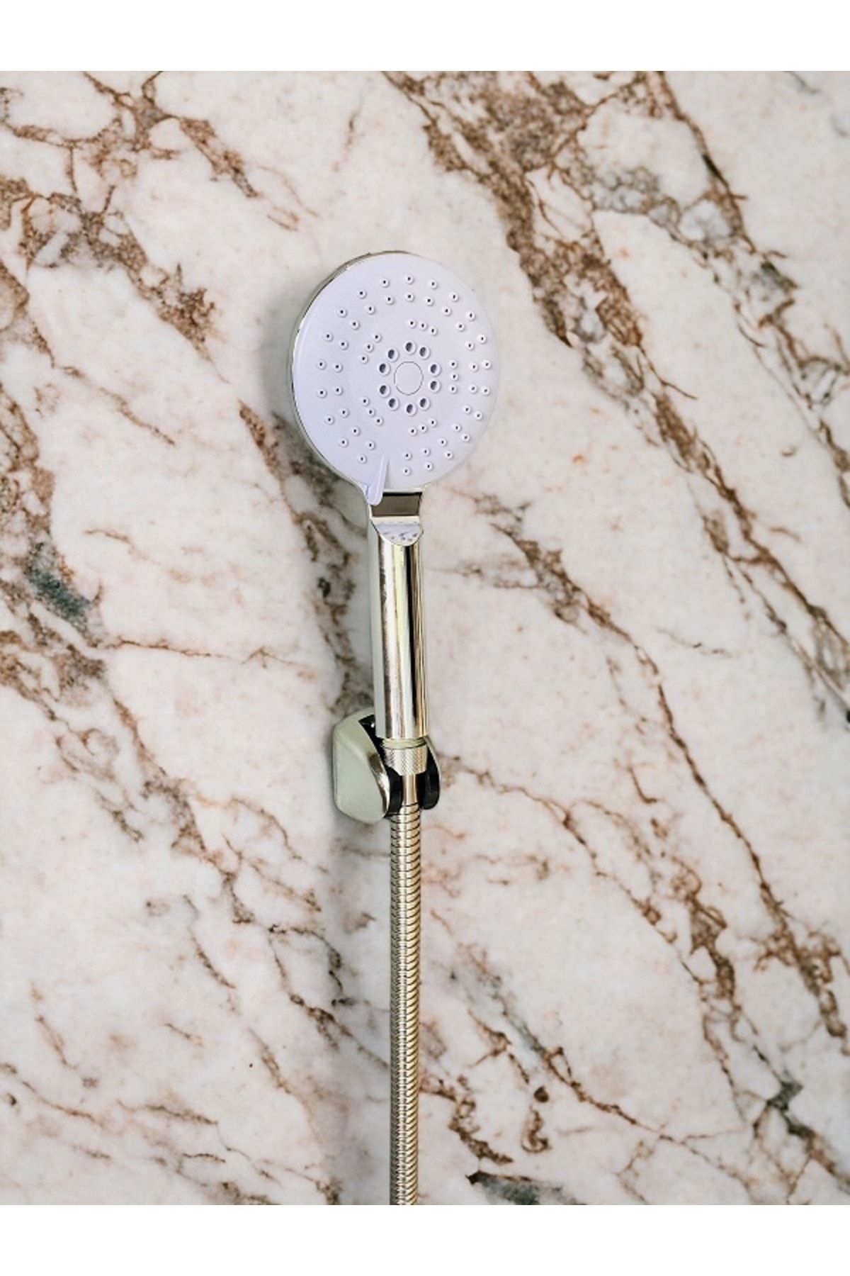RENKYAPI Kaliteli Hortumlu Mafsallı Duş Telefonu Başlığı Duşluk Seti Banyo Kuvet Duşakabin Duş Spiralli