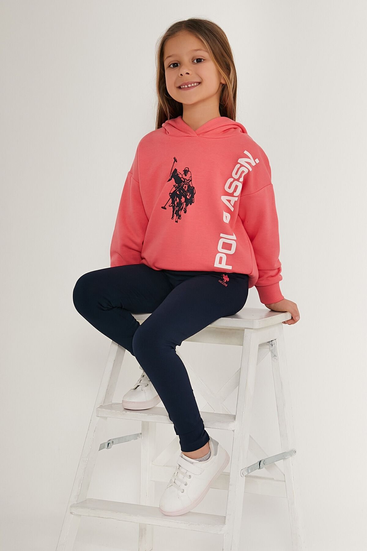 U.S. Polo Assn. U.S. Polo Assn Chic Pembe Kız Çocuk Eşofman Takımı