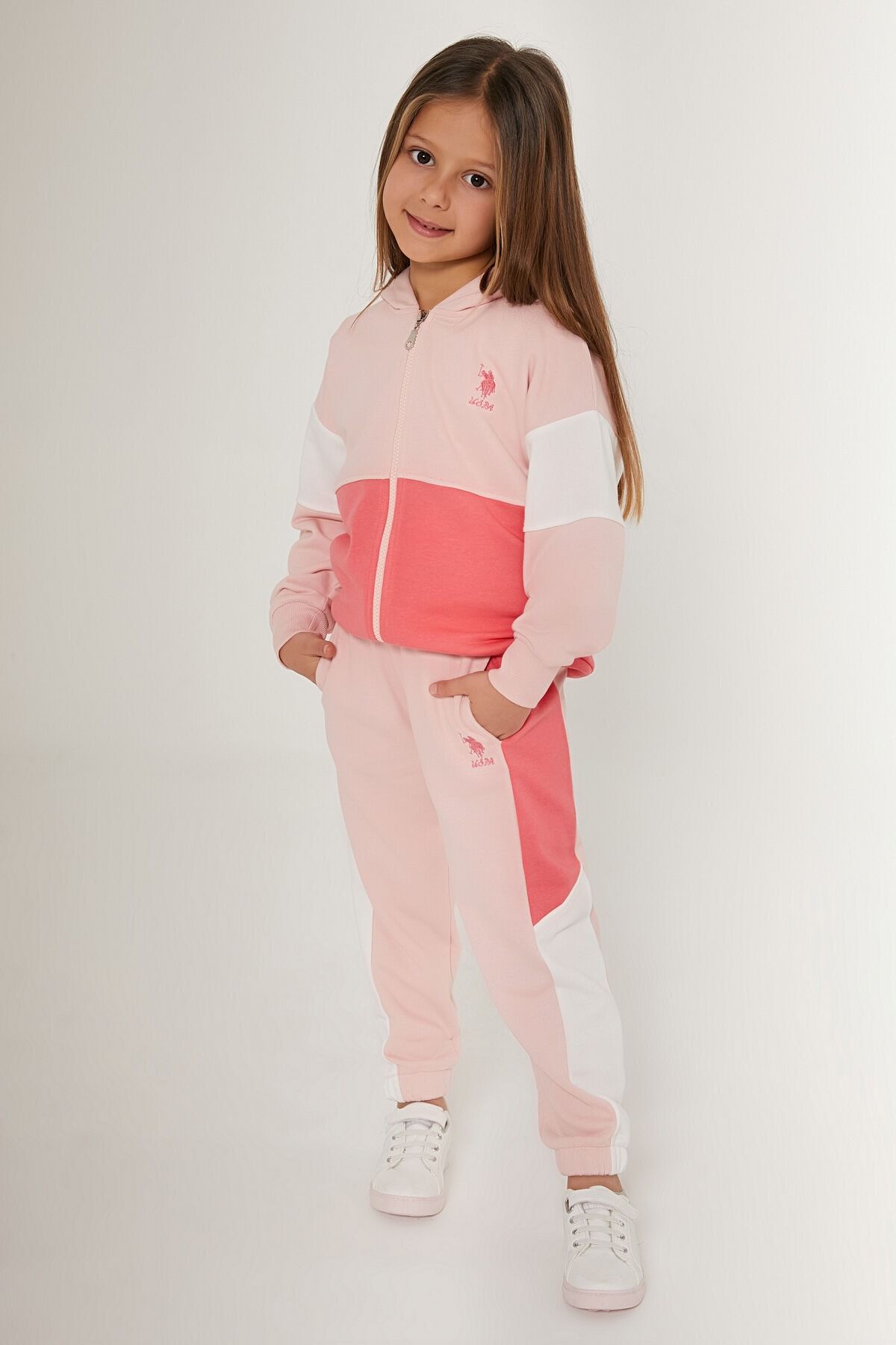 U.S. Polo Assn. Star Girl Pembe Kız Çocuk Eşofman Takımı